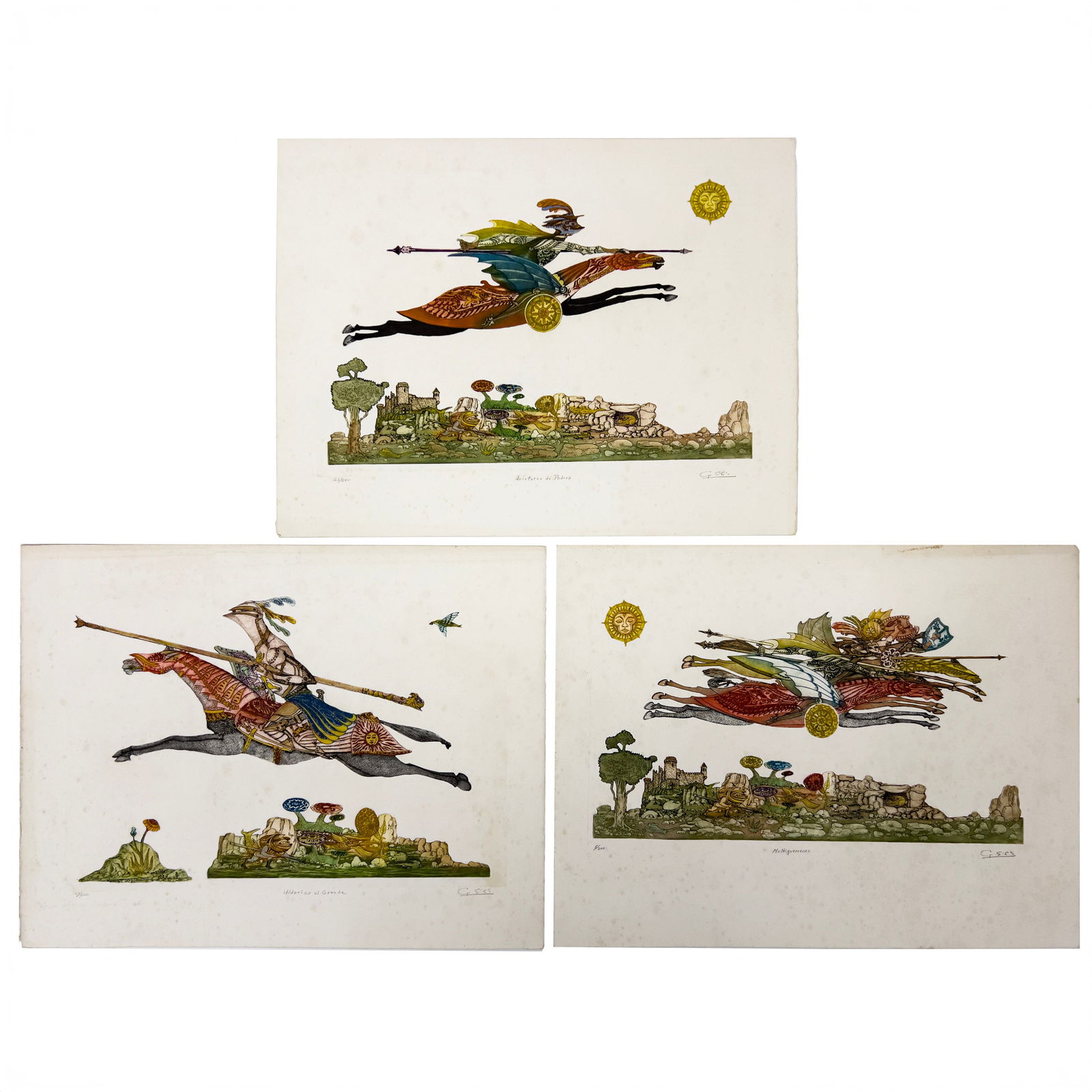 Guillermo Silva Santamaria - Warriors on Horseback, 3 Editions (1 of 6)