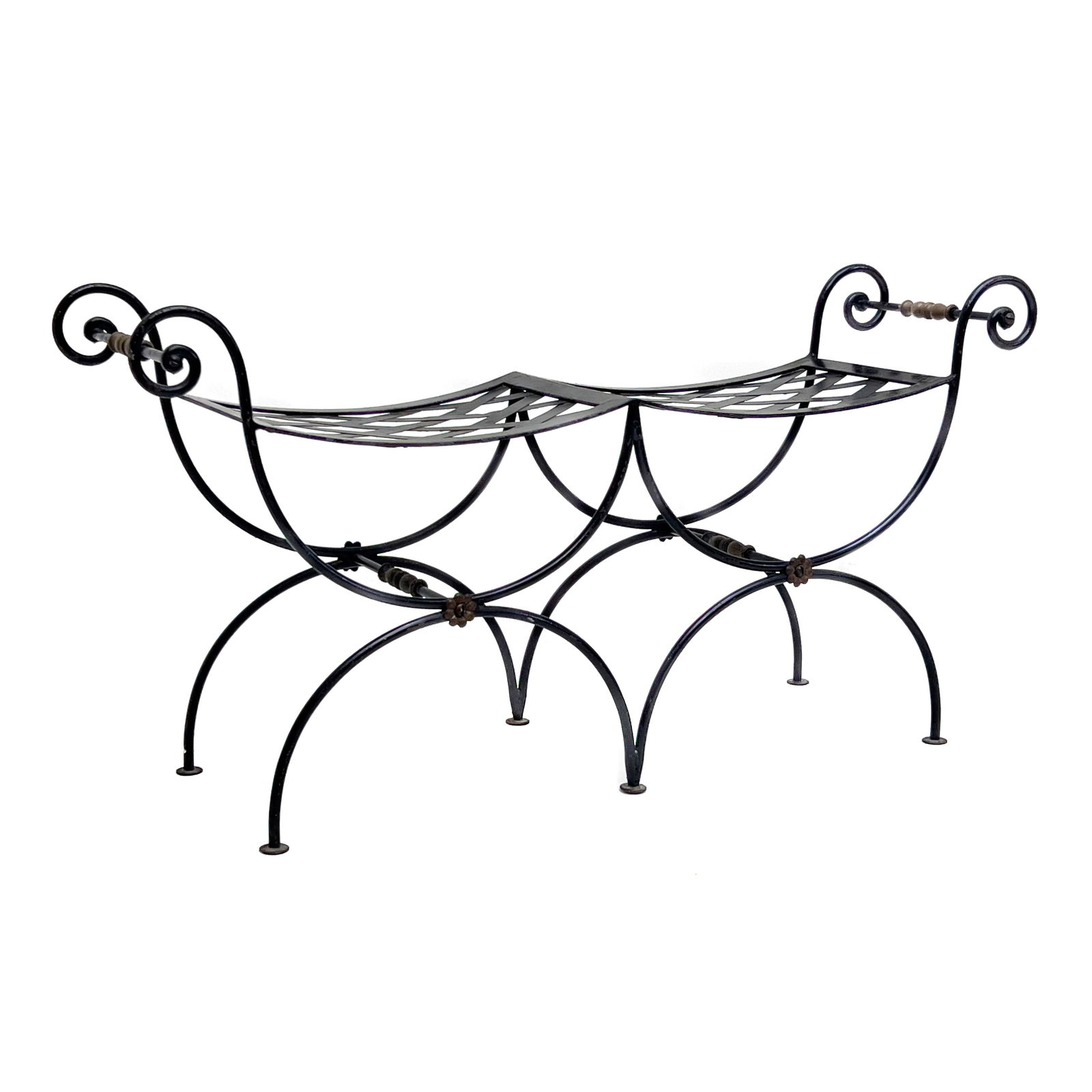 French Wrought Iron Window Bench (1 of 4)