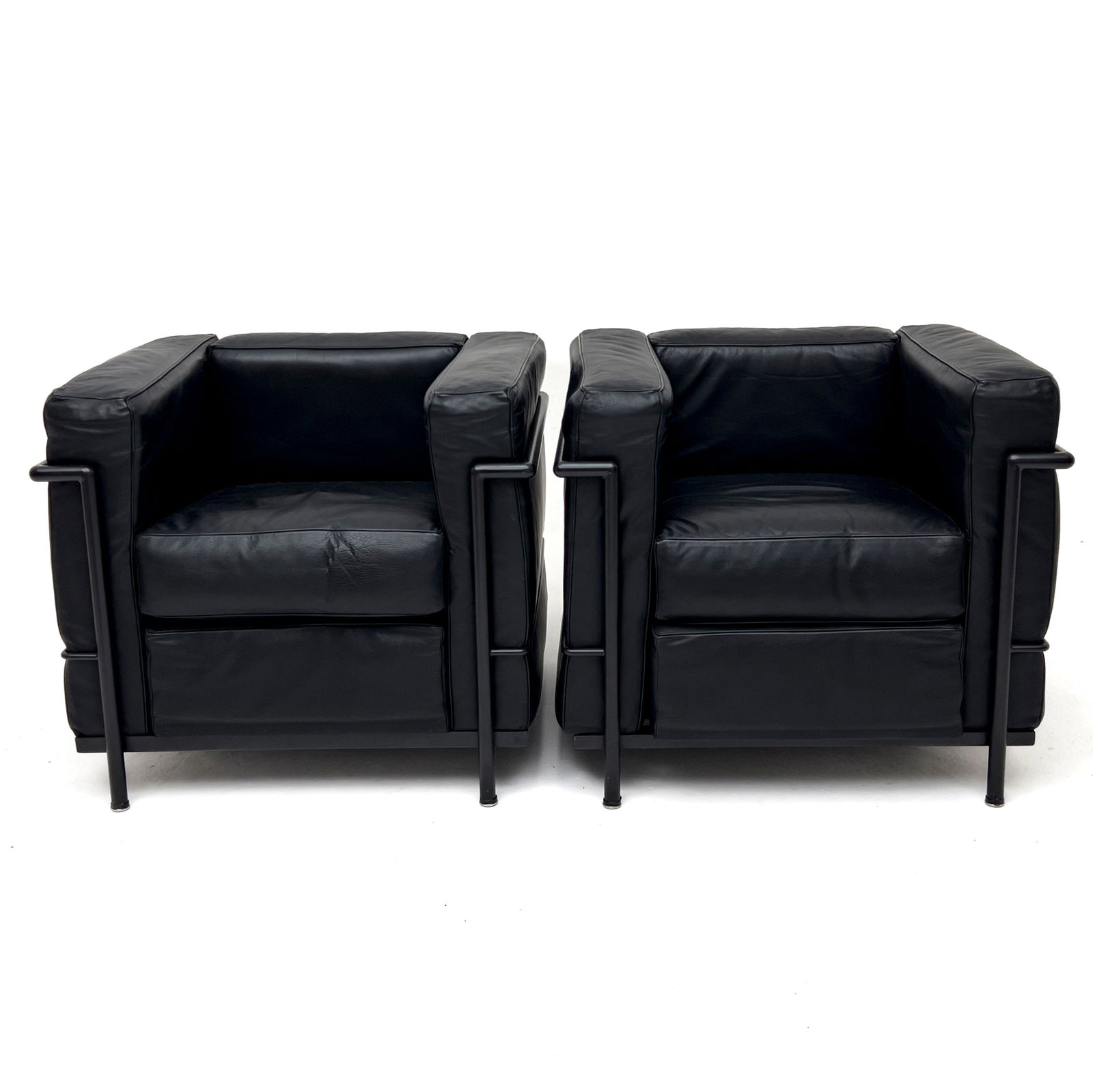 Le Corbusier LC2 style Armchairs, Pair (1 of 8)