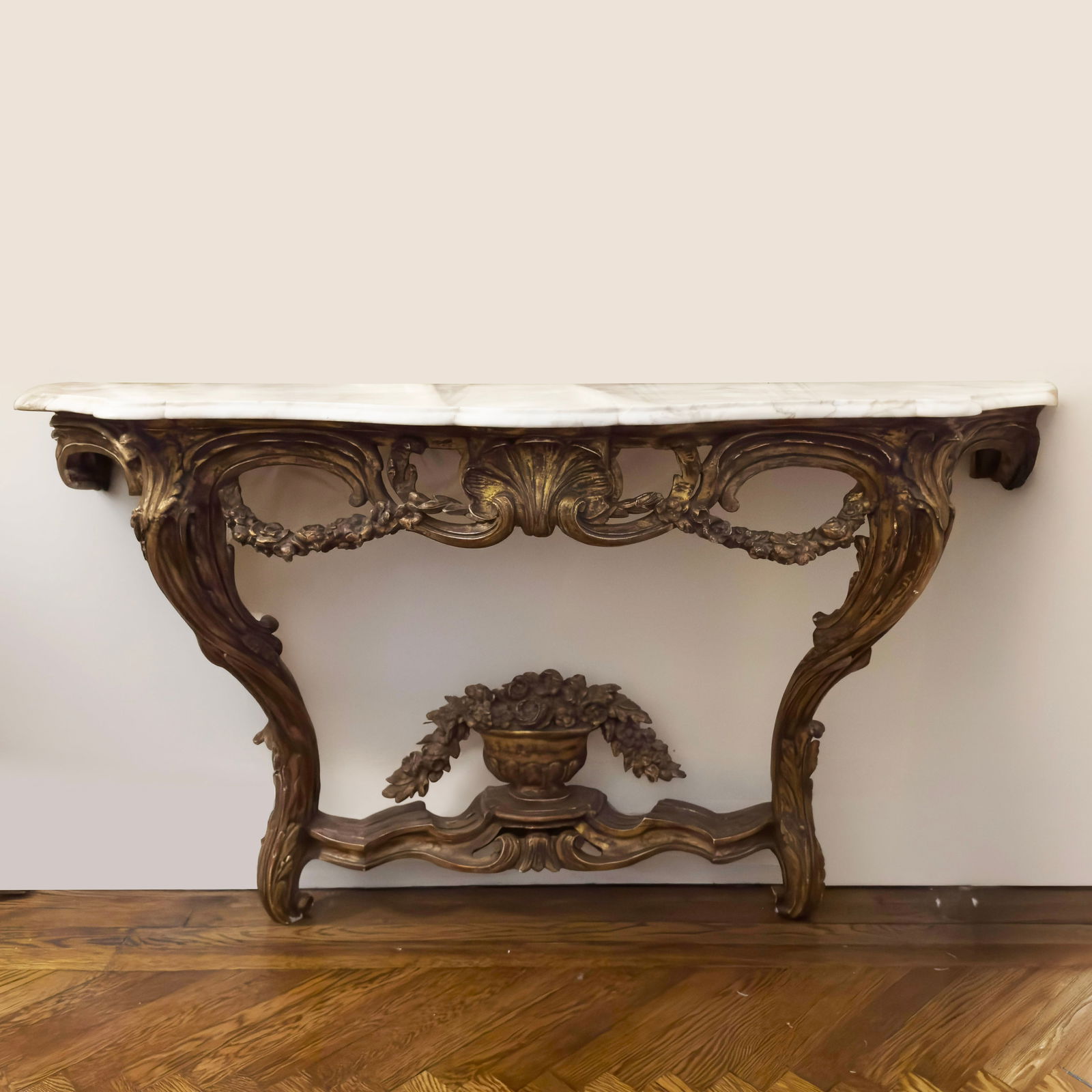Rococo Gilded Console Table (1 of 4)