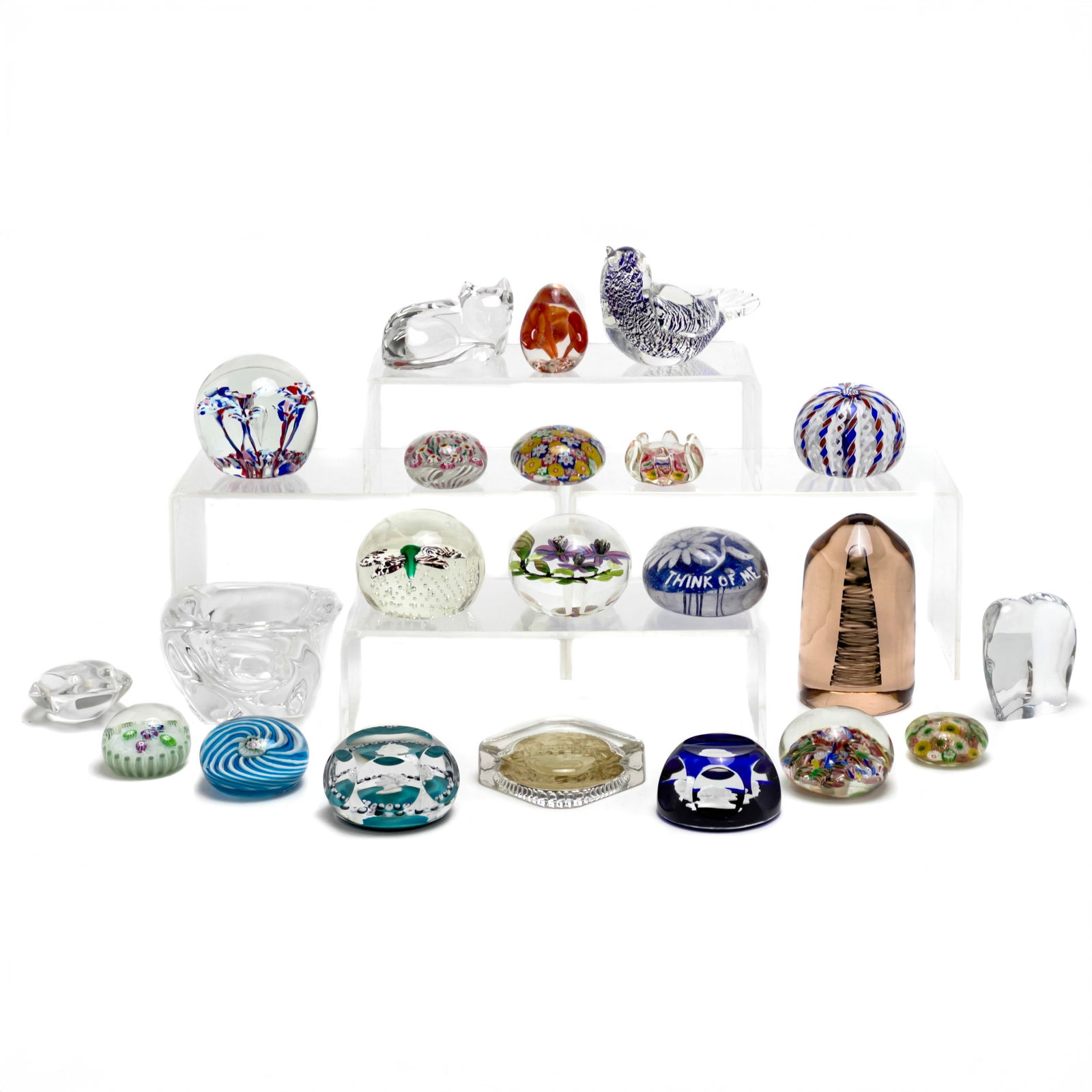Baccarat and Others - Art Glass and Paperweights, Group of 22 (1 of 6)