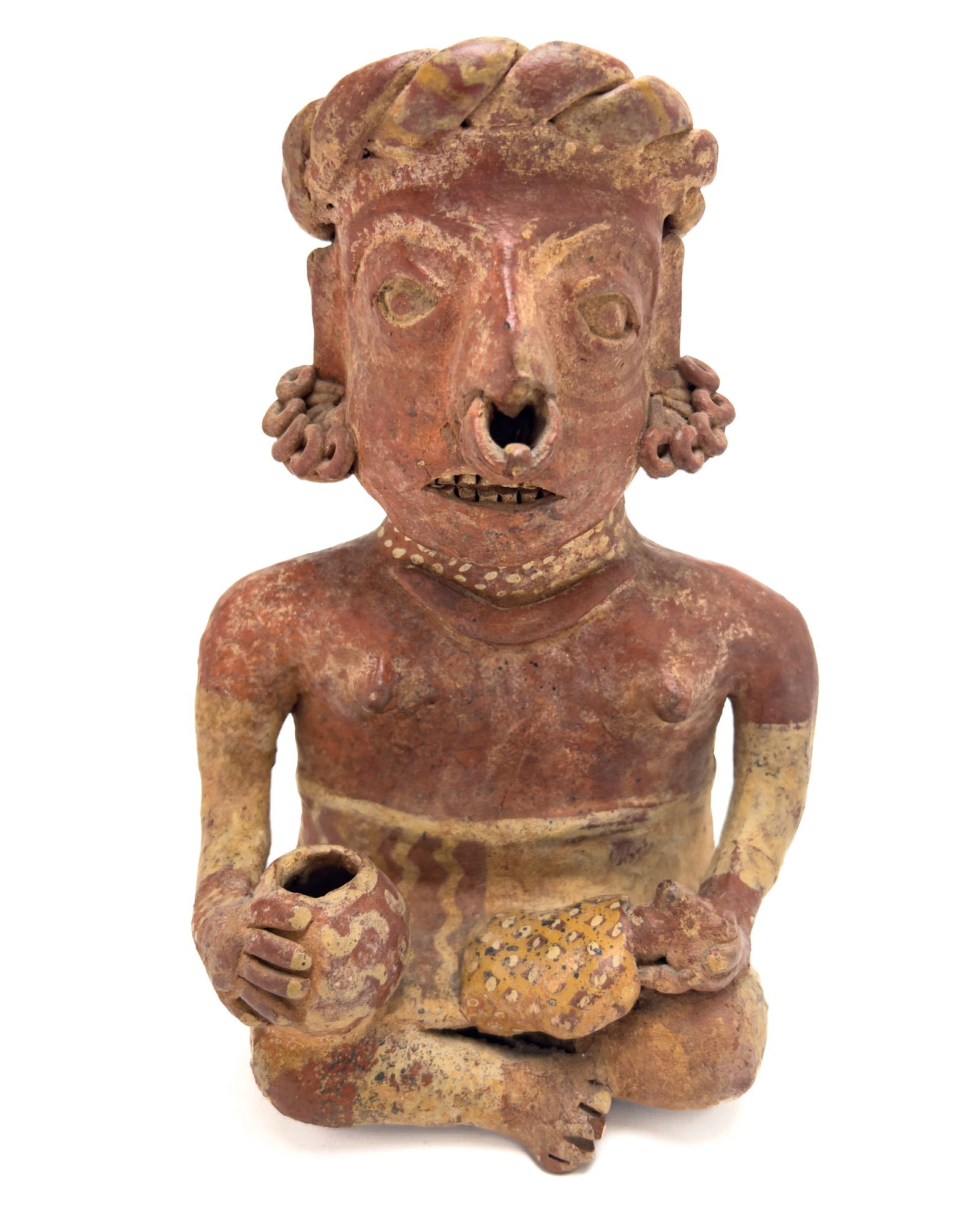 Pre-Columbian Terracotta Seated Figure (1 of 5)