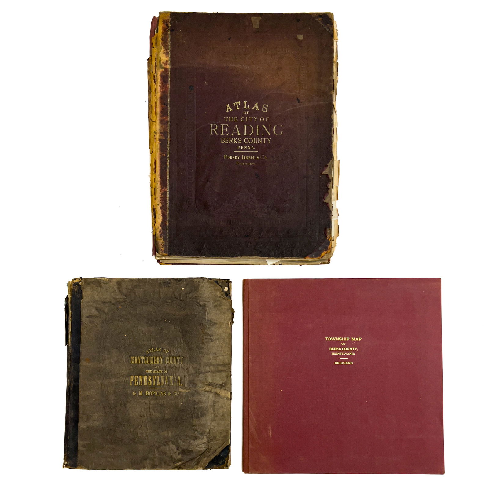 Pennsylvania Atlas and Maps, Group of 3 (1 of 6)