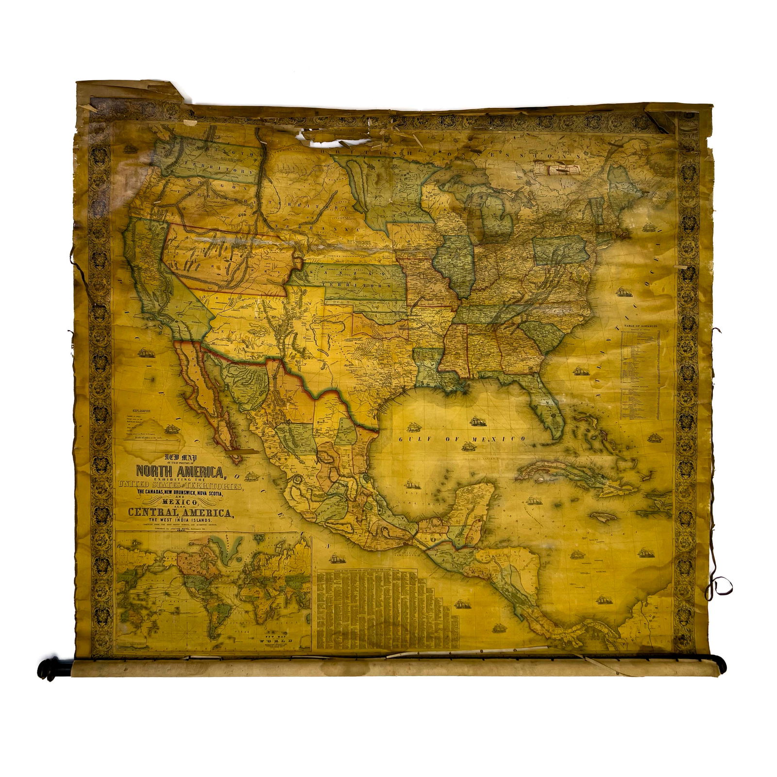 1854 Map of North America (1 of 3)