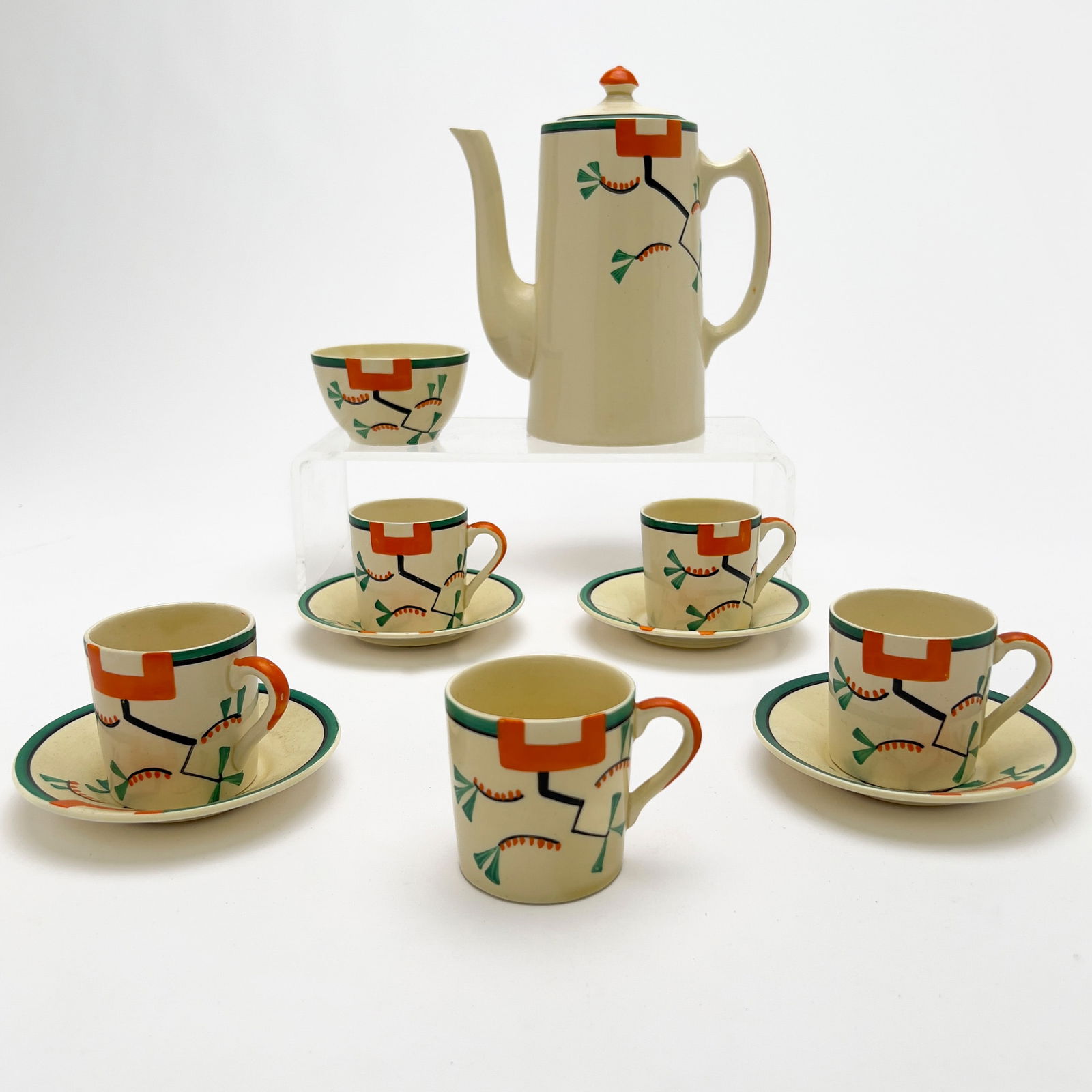 Clarice Cliff - Bizarre Coffee Set in ”Ravel” (partial) (1 of 5)