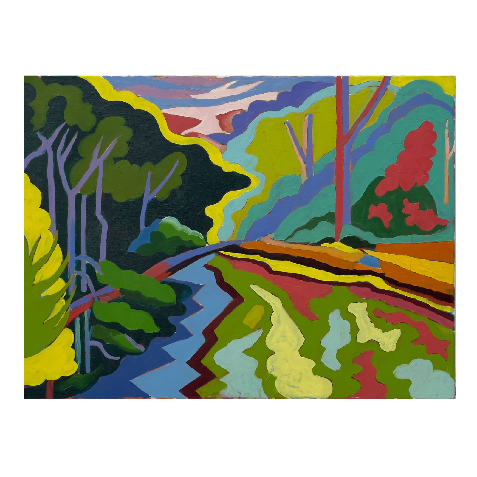Janet Cooling - Untitled (Colorful Landscape), (1 of 2)