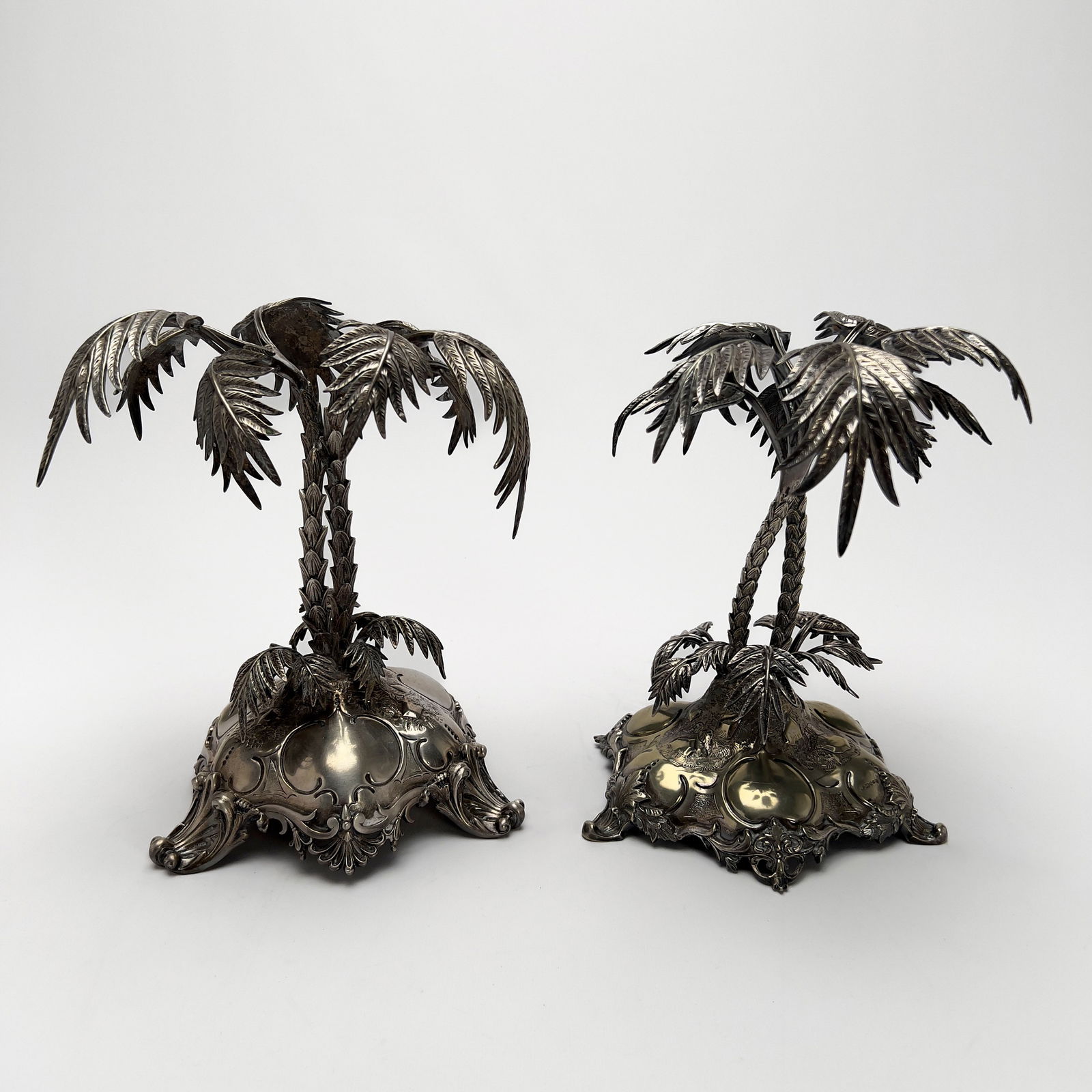 Victorian Palm Frond Center Pieces (pair) (1 of 5)