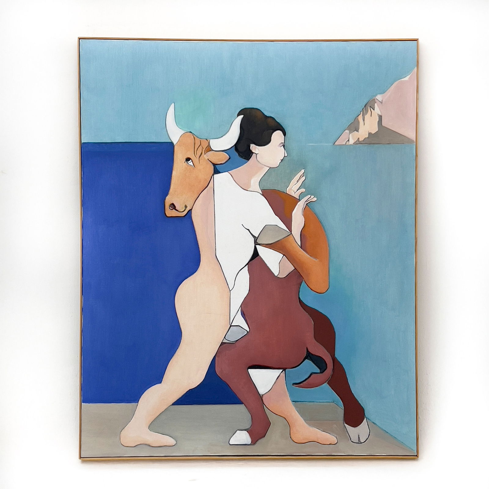 Leonard Alberts - Europa & Bull at Sea Looking at Mountain (1 of 1)