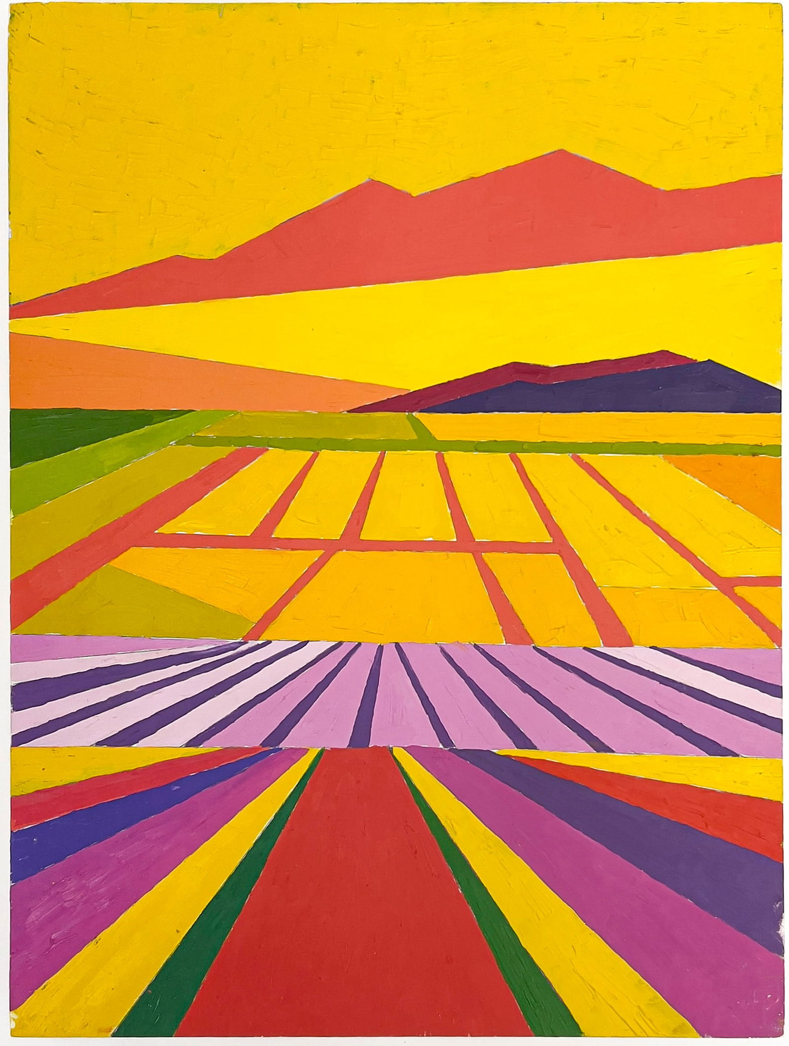 Janet Cooling - Untitled (Landscape in Yellow), (1 of 4)