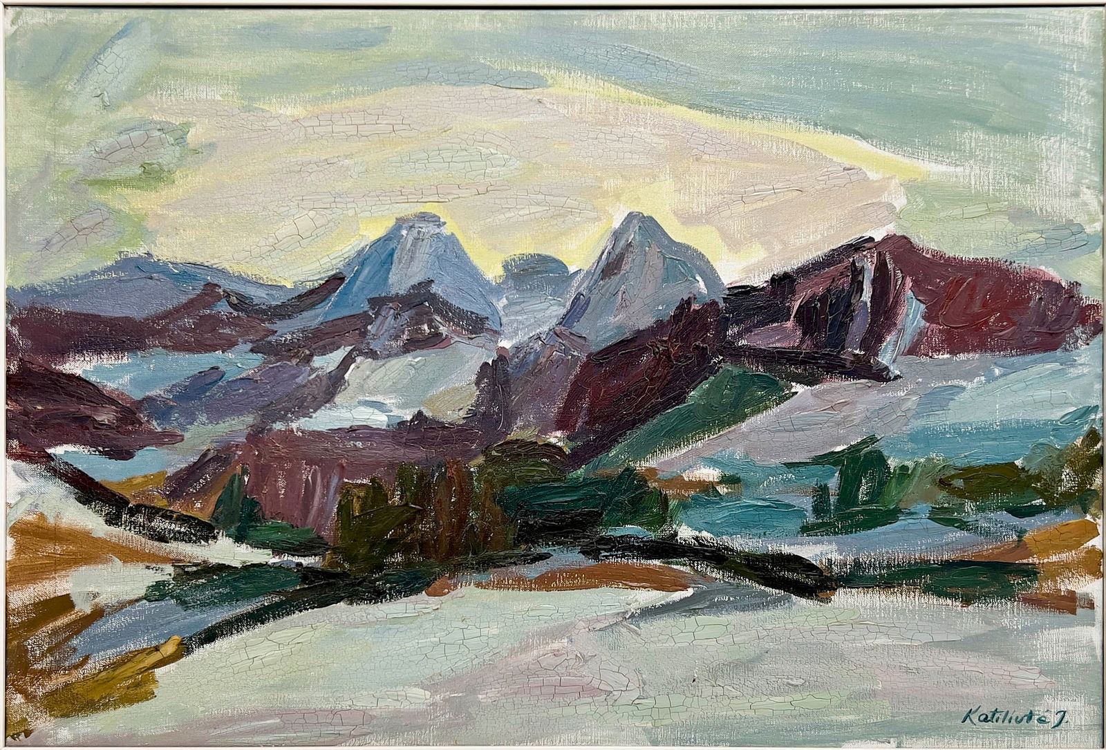 Juzefa Katiliute  - Untitled (Mountain Scene) (1 of 4)