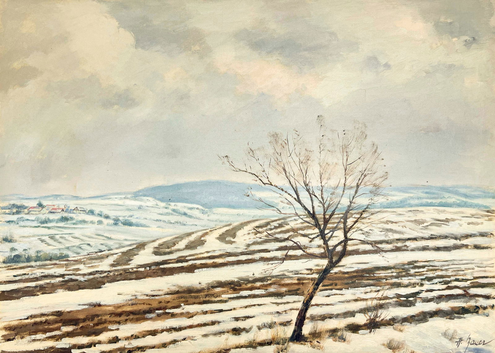 Hubert Bauer - Snowy Distant Village (1 of 4)