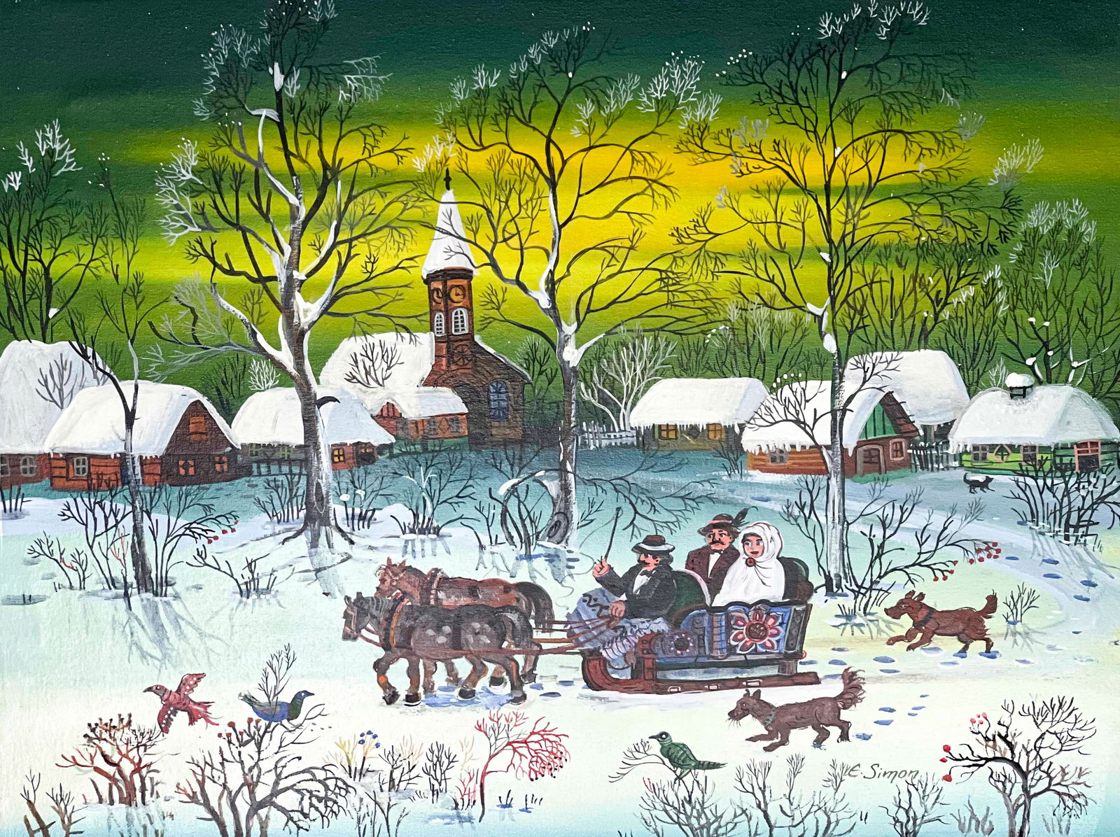 Edith Simon - Untitled (Winter Carriage Ride) (1 of 4)