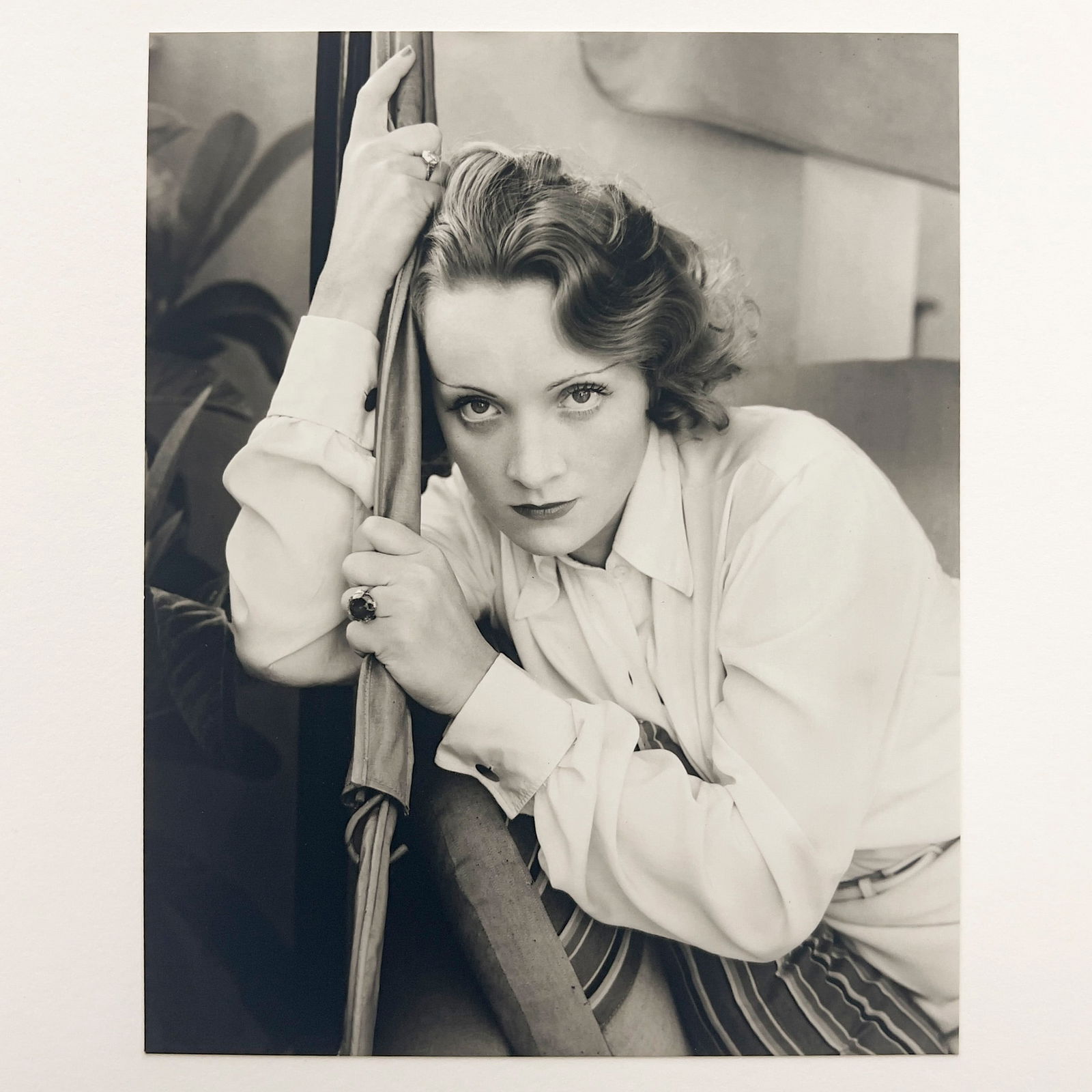 Edward Steichen - Marlene Dietrich, Hollywood: Lot 88 Edward Steichen American (1879-1973) Marlene Dietrich, Hollywood (c.1931) gelatin silver print Printed from the original negative by George Tice for the ”Twenty Five Photographs” Po
