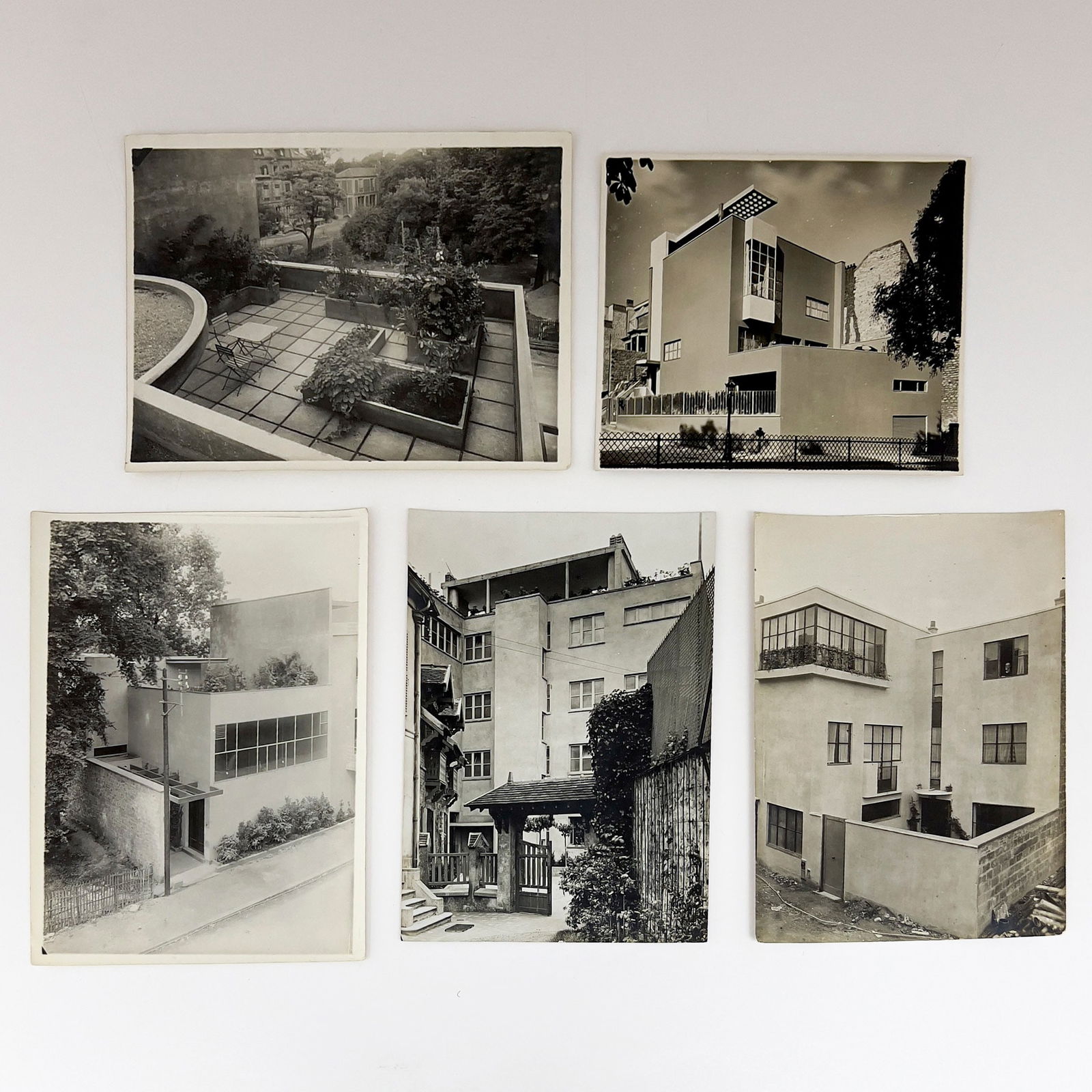 André Lurçat Architectural Studies, Some By Marc Vaux, Group of 5: Lot 140 André Lurçat Architectural Studies, Some By Marc Vaux, Group of 5 (1920s) gelatin silver print some stamped verso largest: 9 1/2 x 7 inches unframed Provenance: The Eugene and Dorot