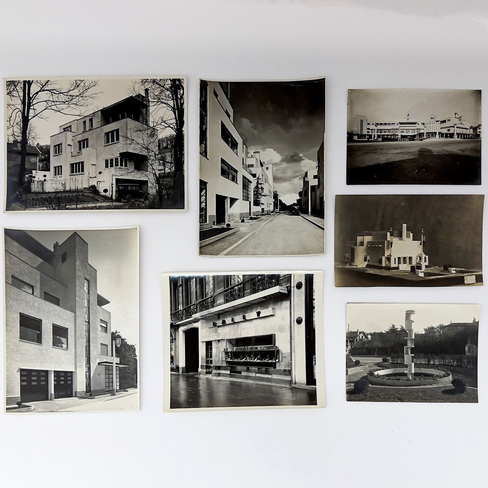 Robert Mallet-Stevens Architectural Studies, Some By Marc Vaux, Group of 7: Lot 142 Robert Mallet-Stevens Architectural Studies, Some By Marc Vaux, Group of 7 (1920s) gelatin silver print several stamped verso largest: 6 3/4 x 9 inches unframed Provenance: The Eugene and Dor