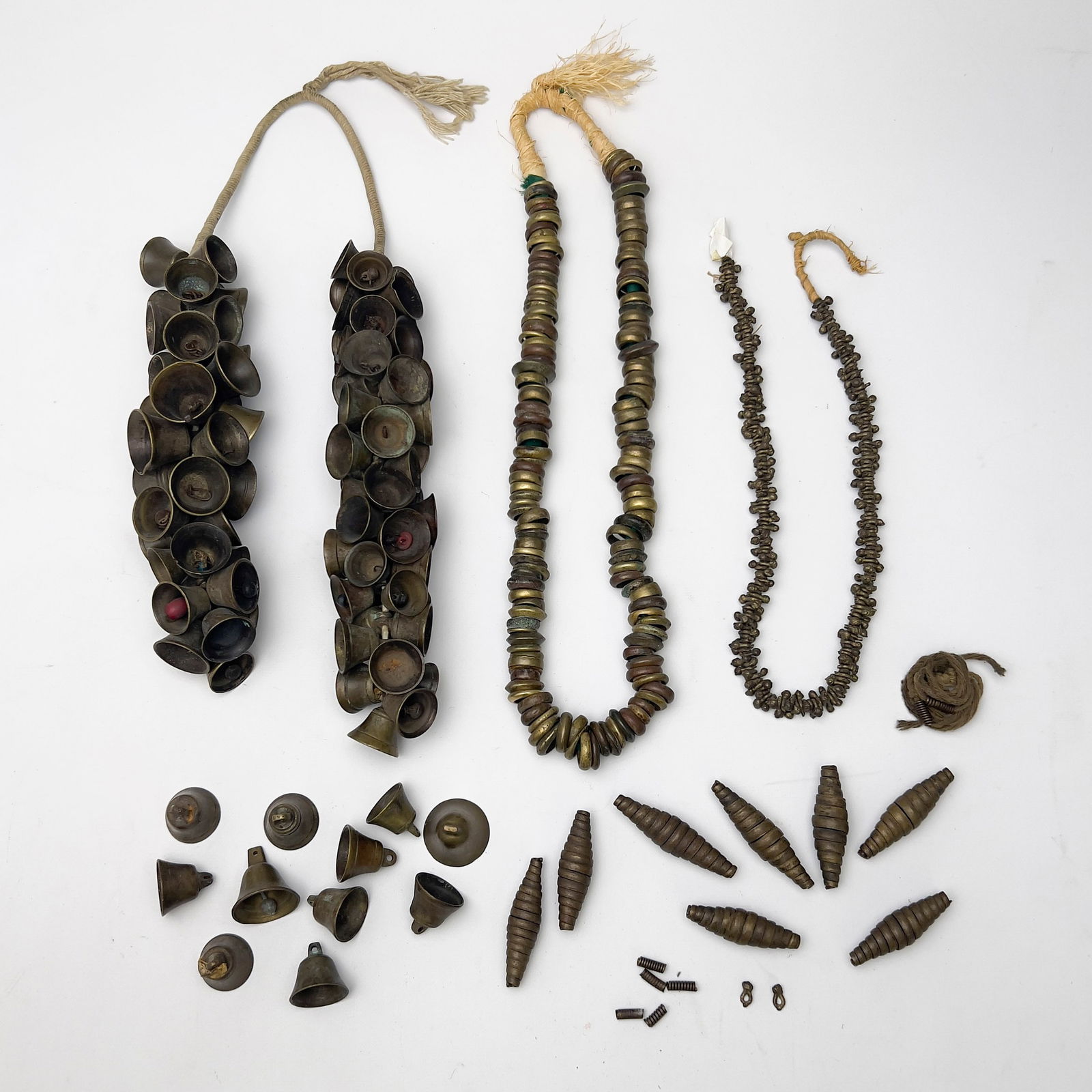 African - Nigerian Metal Bells and Currency Strands (1 of 4)