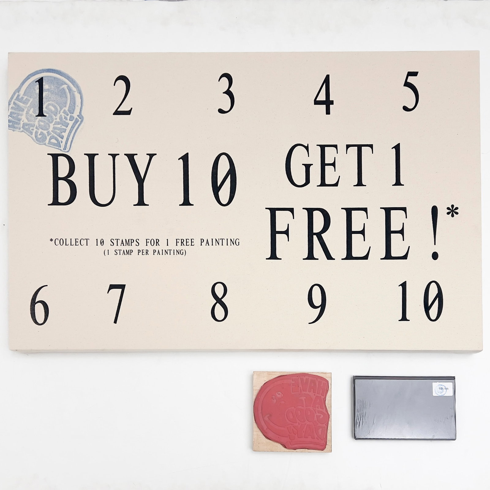 Nick Darmstaedter - 10 Cards 100 Paintings #7, with Stamp and Ink Pad (1 of 5)