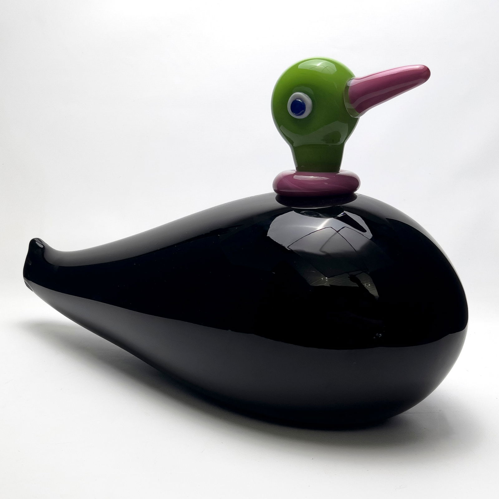 Robbie Miller - Mallard Duck: Lot 162 Robbie Miller American (b. 1955) Mallard Duck (1999) glass signature and date to bottom 11 1/2 x 19 inches Provenance: From a Private SoHo Collection