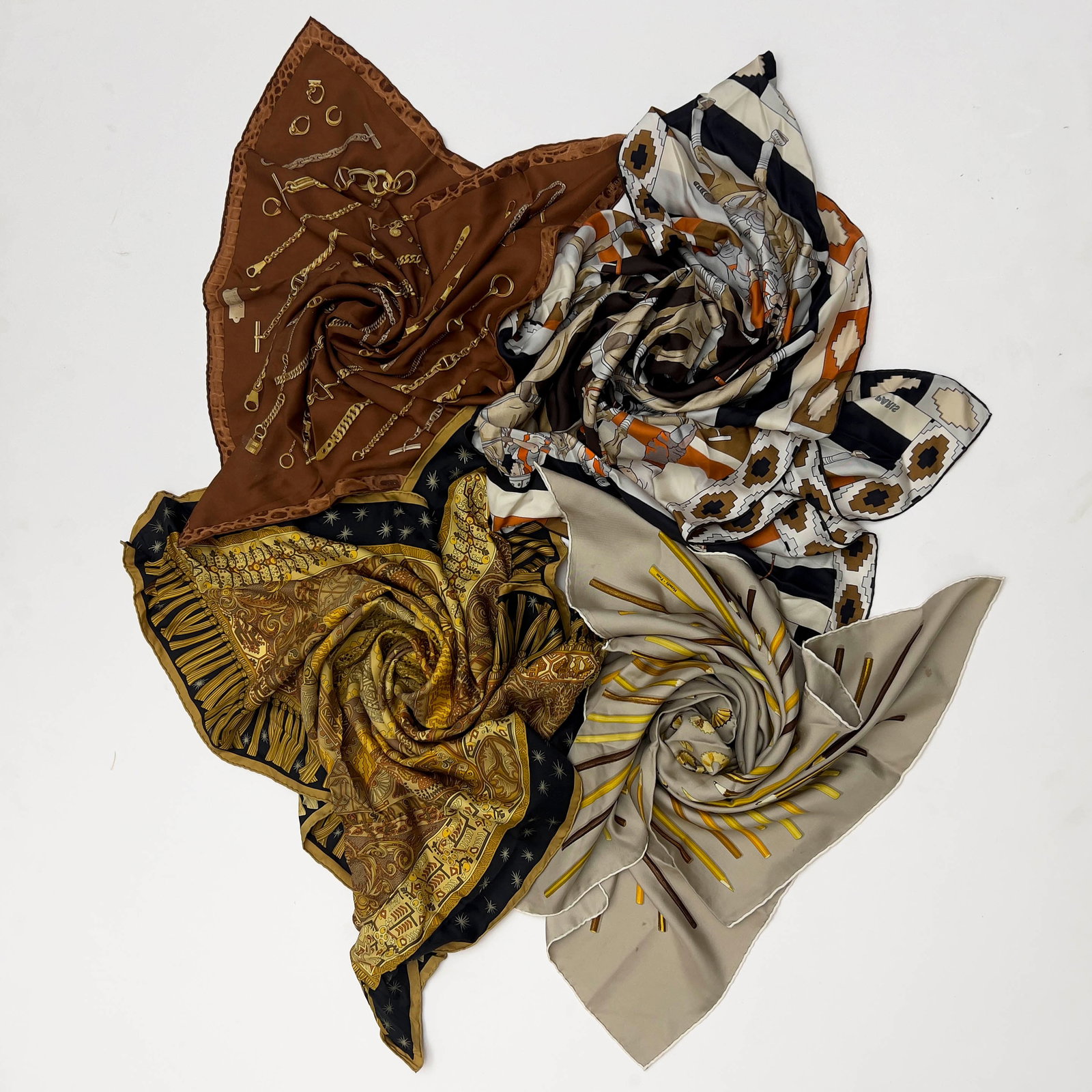 Hermès - Silk Scarves, Group of 4 (1 of 7)