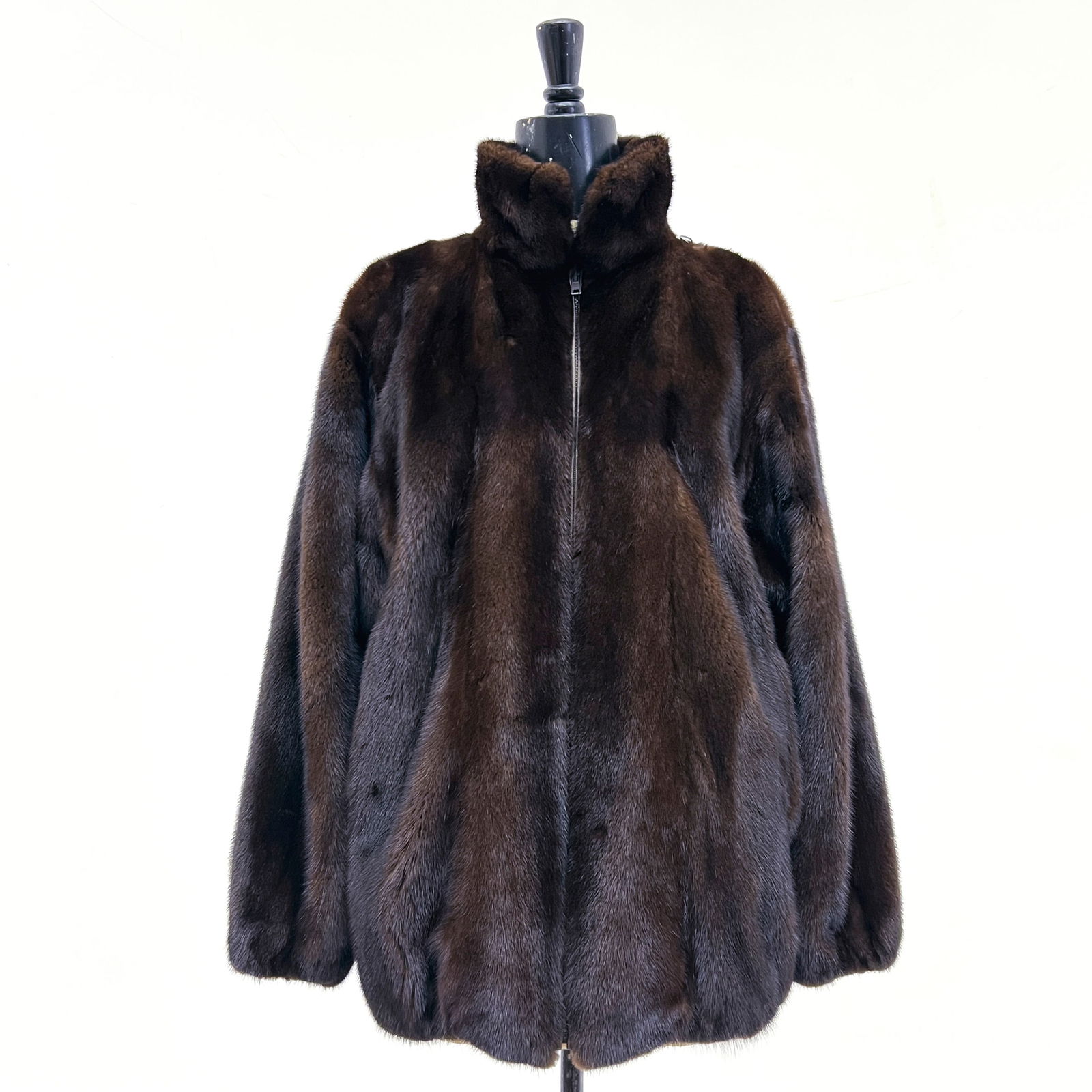Maximilian Alta Moda Fur Jacket: Lot 101 Maximilian Alta Moda Fur Jacket A fur jacket with zipper by Maximilian Alta Moda for Bloomingdales, likely mink, ”CG” monogramed to lining length: 29 inches Additional Information