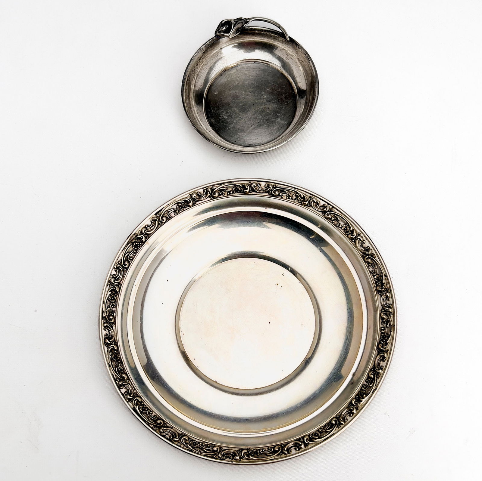 Gorham and Moss Two Silver Serving Dishes - 2