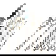 Gorham - English Gadroon Silver Flatware Service for 12: Lot 164 Gorham American Manufacturer (Founded 1831) English Gadroon Silver Flatware Service for 12 88 piece sterling silver flatware set by Gorham in the English Gadroon pattern, comprised of 24