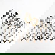 Alvin - Old Orange Blossom Silver Flatware Nearly Complete Service for 12: Lot 166 Alvin American Manufacturer (1886-1928) Old Orange Blossom Silver Flatware Nearly Complete Service for 12 sterling 116 pieces, Alvin Old Orange Blossom sterling silver flatware, nearly