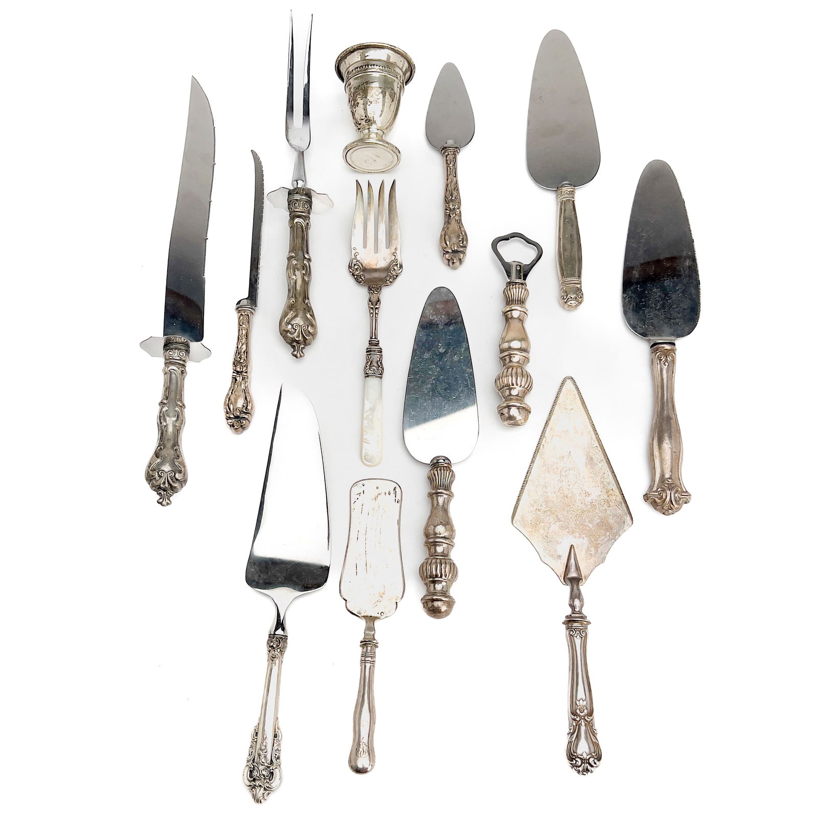 Silver Handled Serviceware Group (1 of 5)