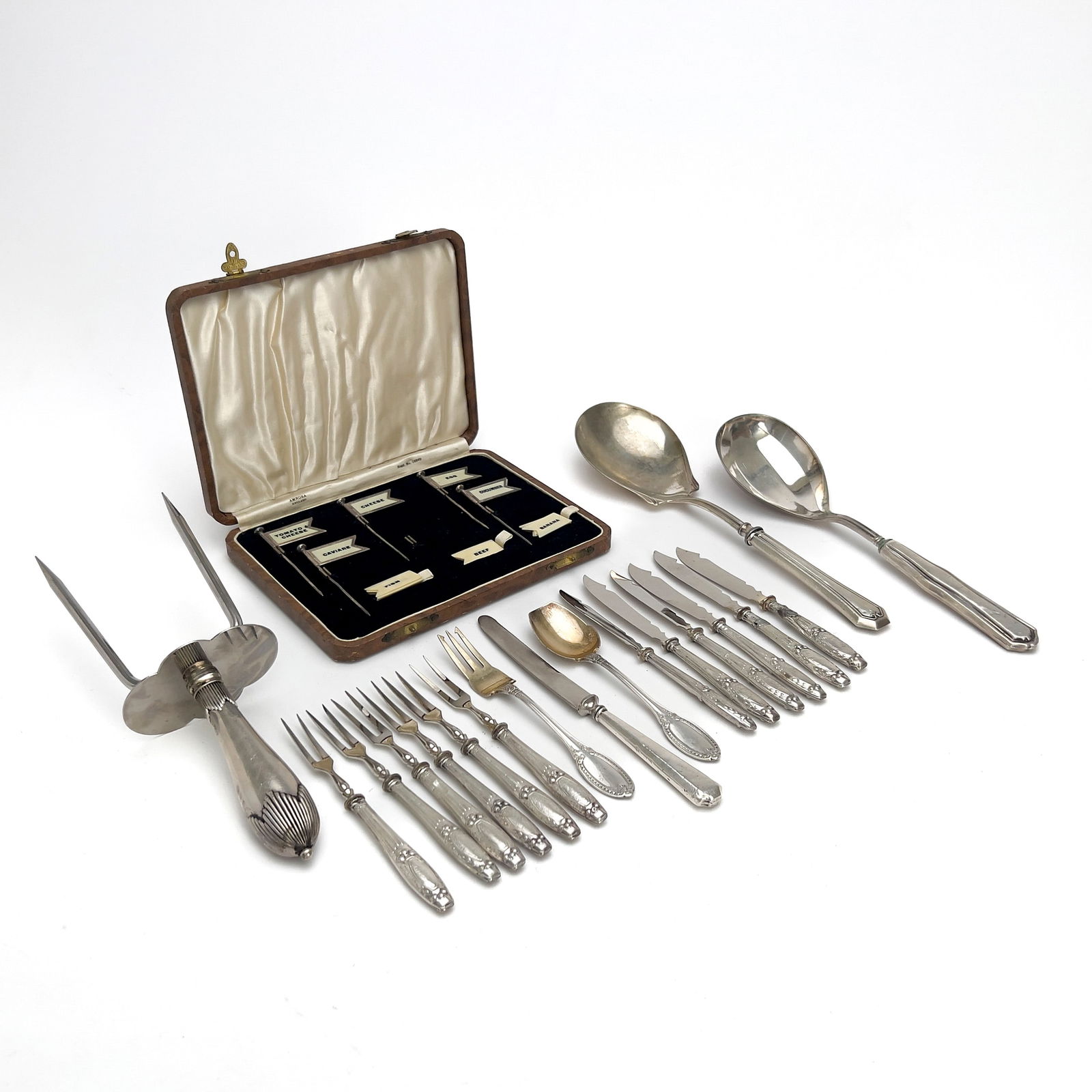 Silver Handled Serving Accessories, Group of 19 (1 of 6)