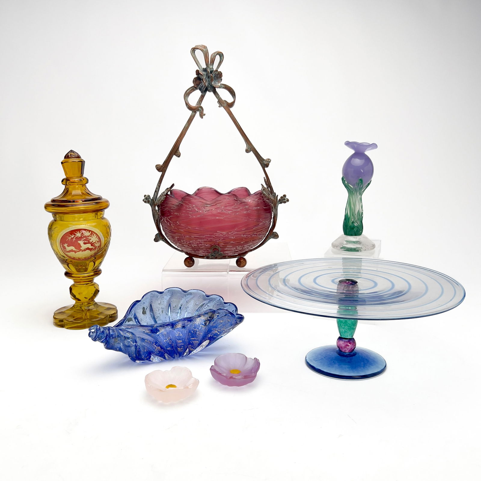 Colorful Art Glass, Group of 7, (1 of 7)