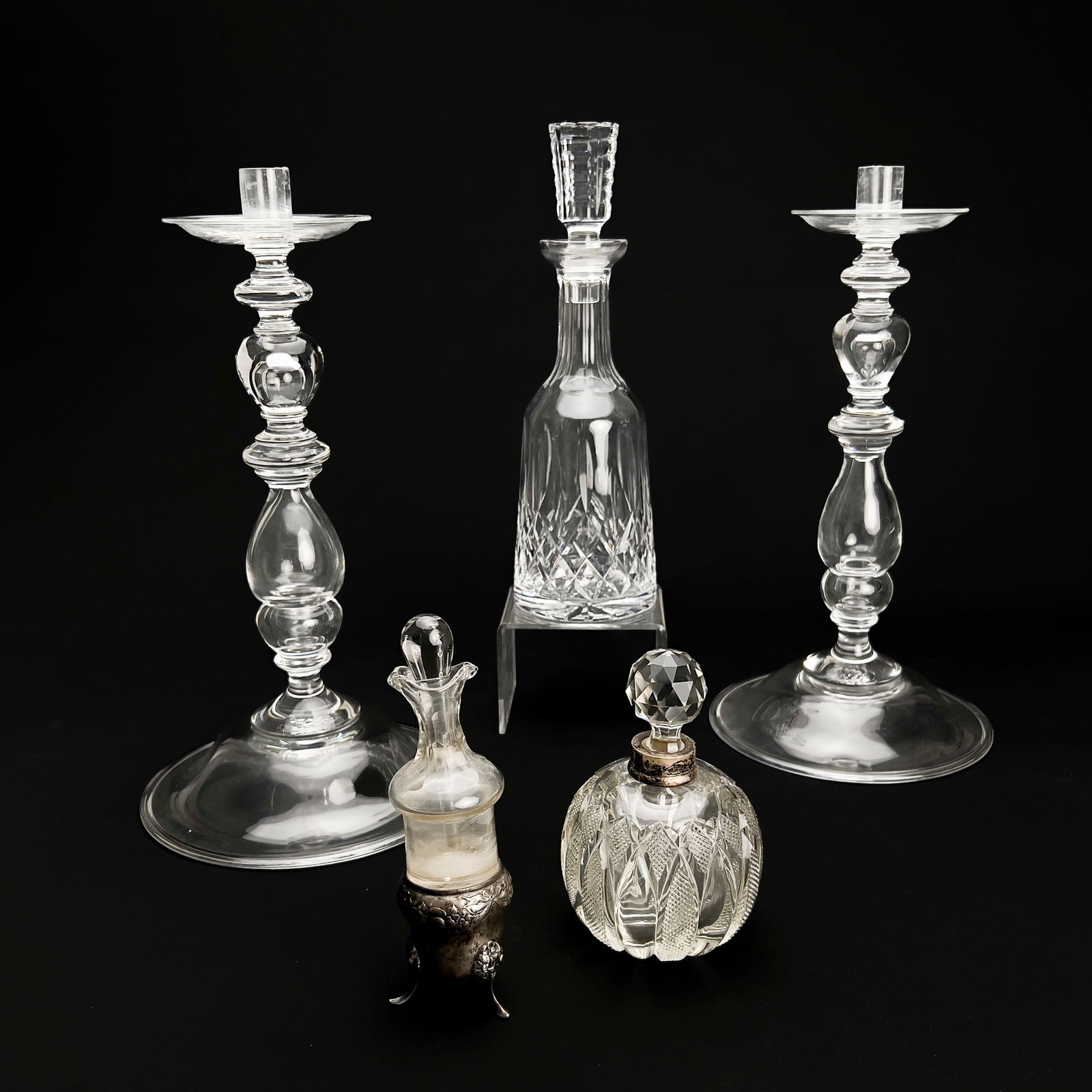 Steuben Candelabras and Other Glass, Group of 5 (1 of 4)