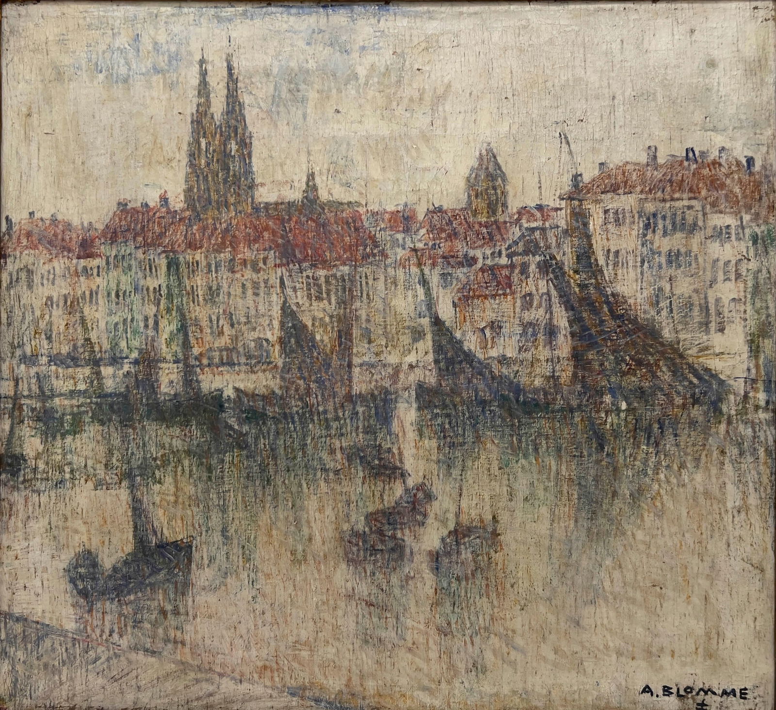 Alfons Blomme - Untitled (Canal Scene) (1 of 4)