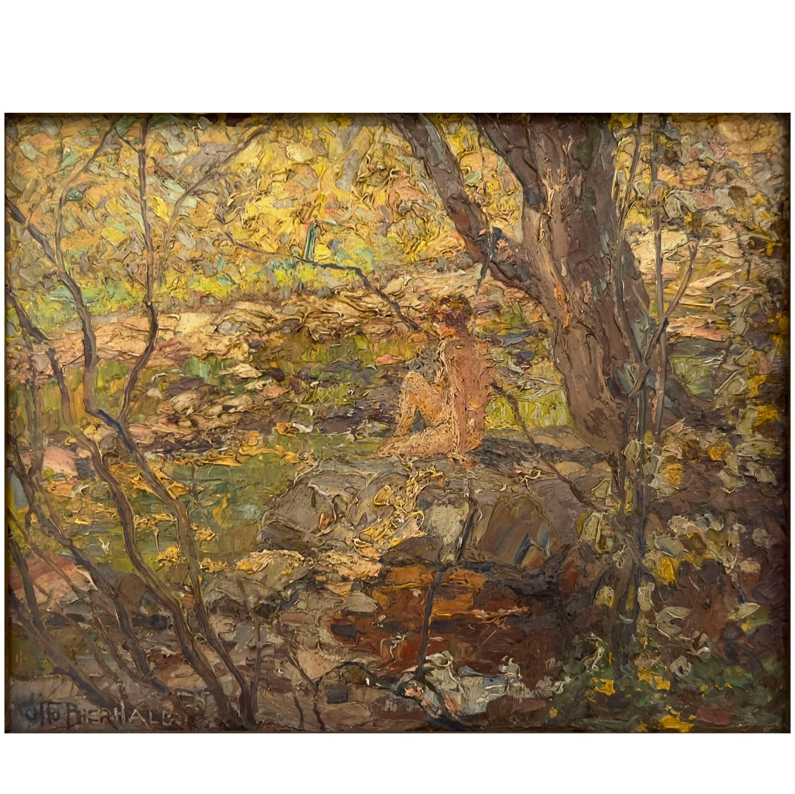 Otto Bierhals - Untitled (Lady in the Woods) (1 of 4)