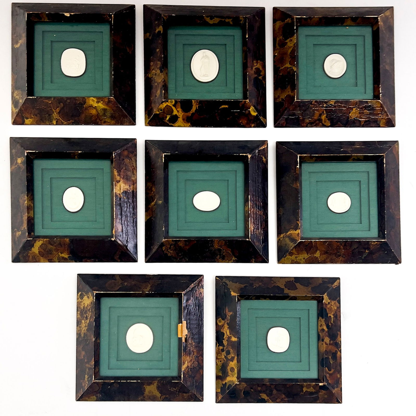 Grand Tour Intaglio Plaster Cameos, Group of Eight (1 of 3)