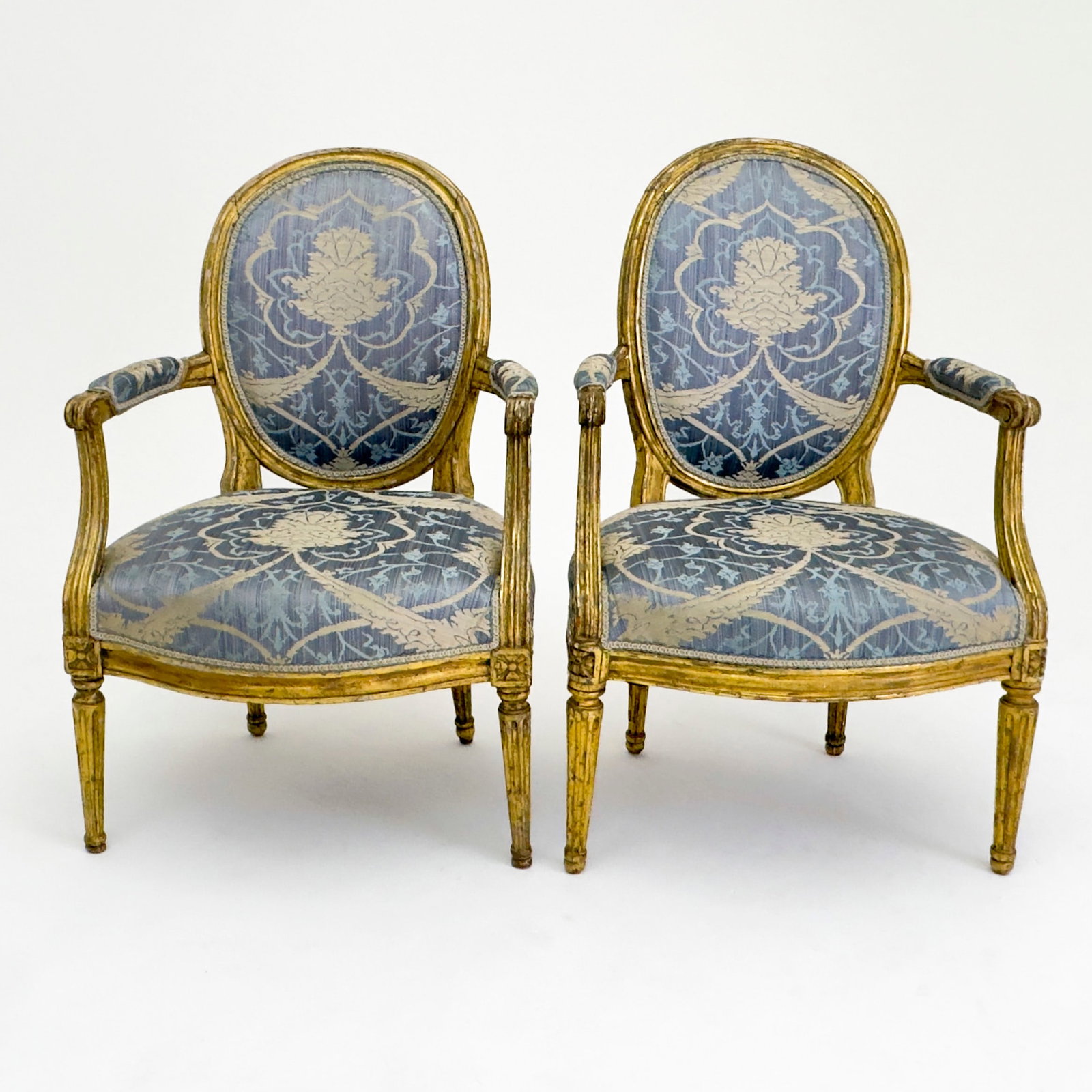 A Pair of Louis XVI Style Fauteuils (1 of 4)