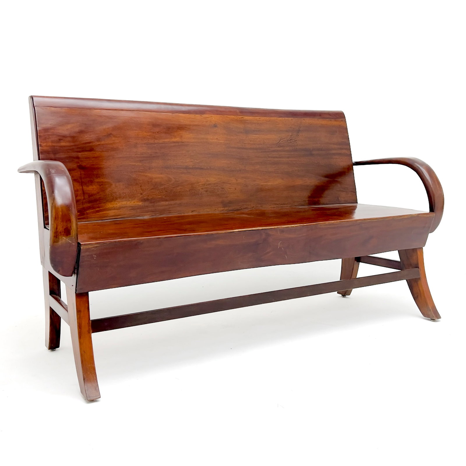 Colonial Style Mahogany Settee (1 of 5)