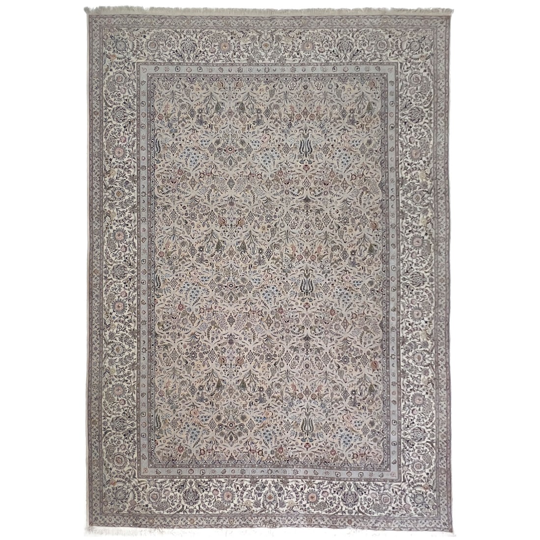 Iranian Ivory Kashan Rug (1 of 4)