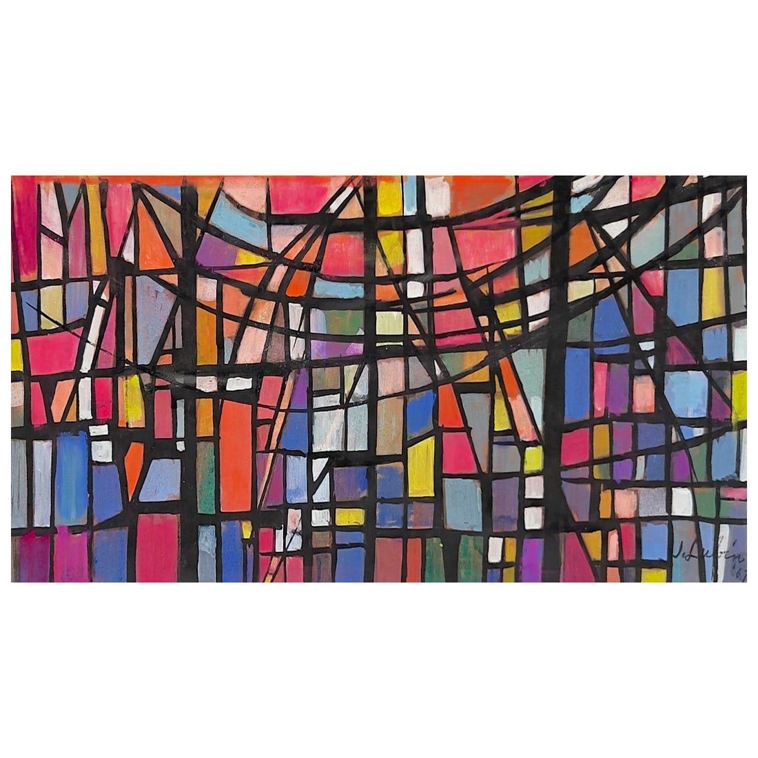 Jack Lubin - Untitled (Stained Glass Study) (1 of 3)
