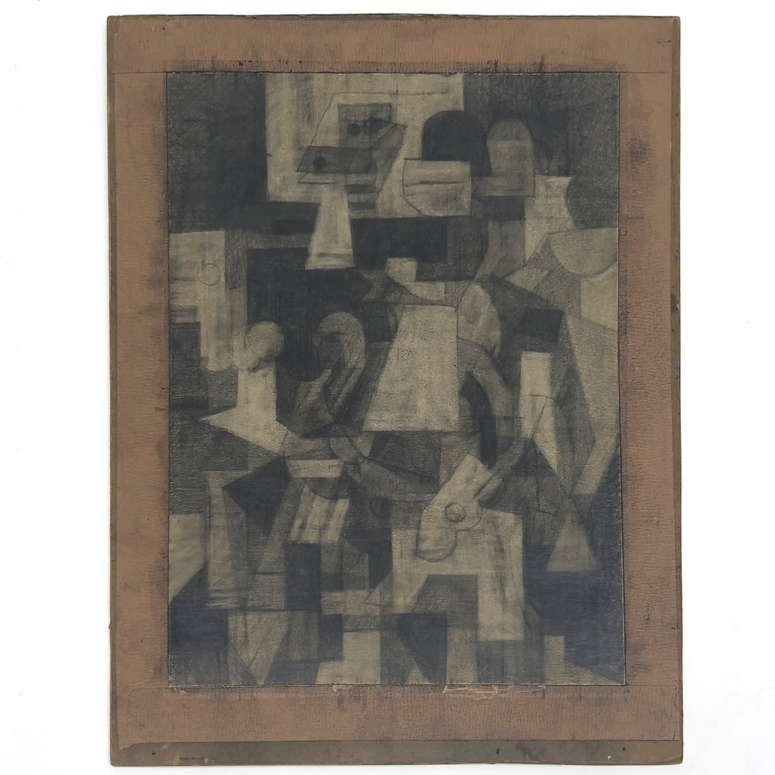 Leonard Alberts - Untitled (Cubist Figures): Lot 69 Leonard Alberts American (1924-2010) Untitled (Cubist Figures) graphite on paper sight: 11 5/8 x 8 3/4 inches unframed, taped to board, overall dimensions: 14 1/4 x 11 inches Provenance: