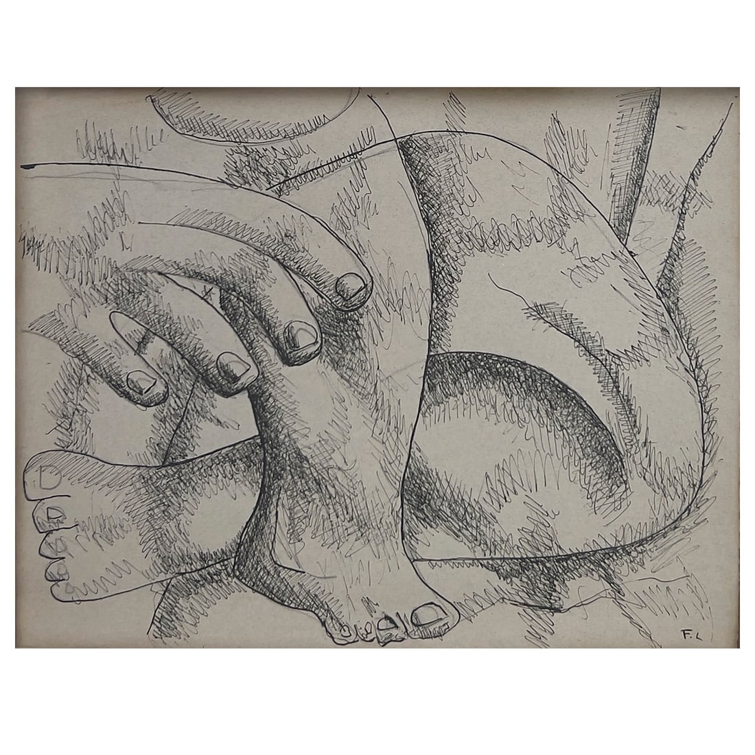 Fernand Leger (Attributed) - Untitled (Hand with Feet) (1 of 3)