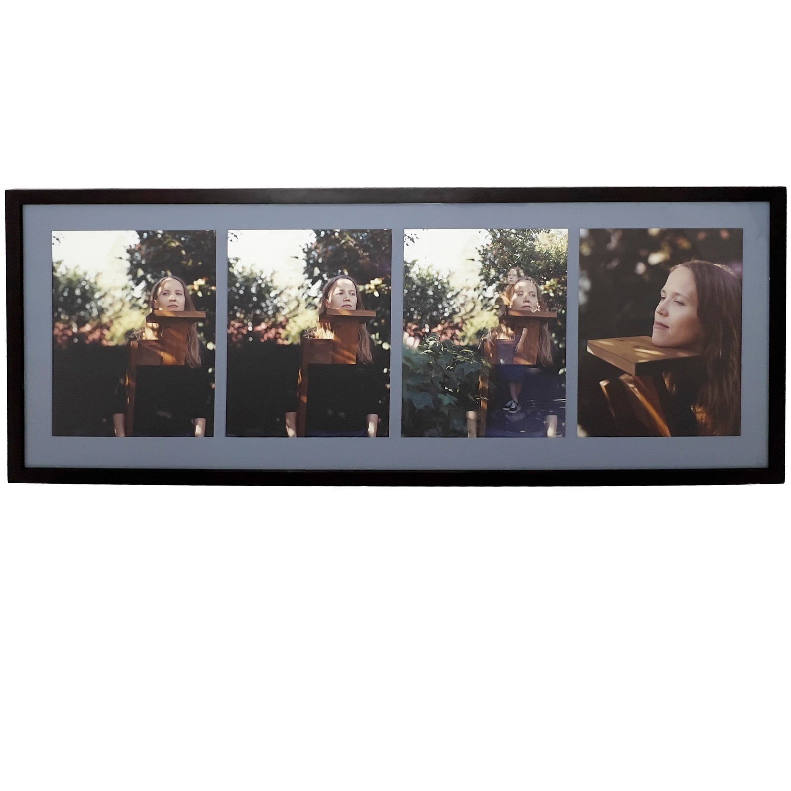 Eija-Liisa Ahtila - Assistant Series: Lot 126 Eija-Liisa Ahtila Finnish (b. 1959) Assistant Series (1999) chromographic print each: 19 1/4 x 15 1/4 inches framed with glazing, 27 x 73 1/2 inches Provenance: From a Private Collection