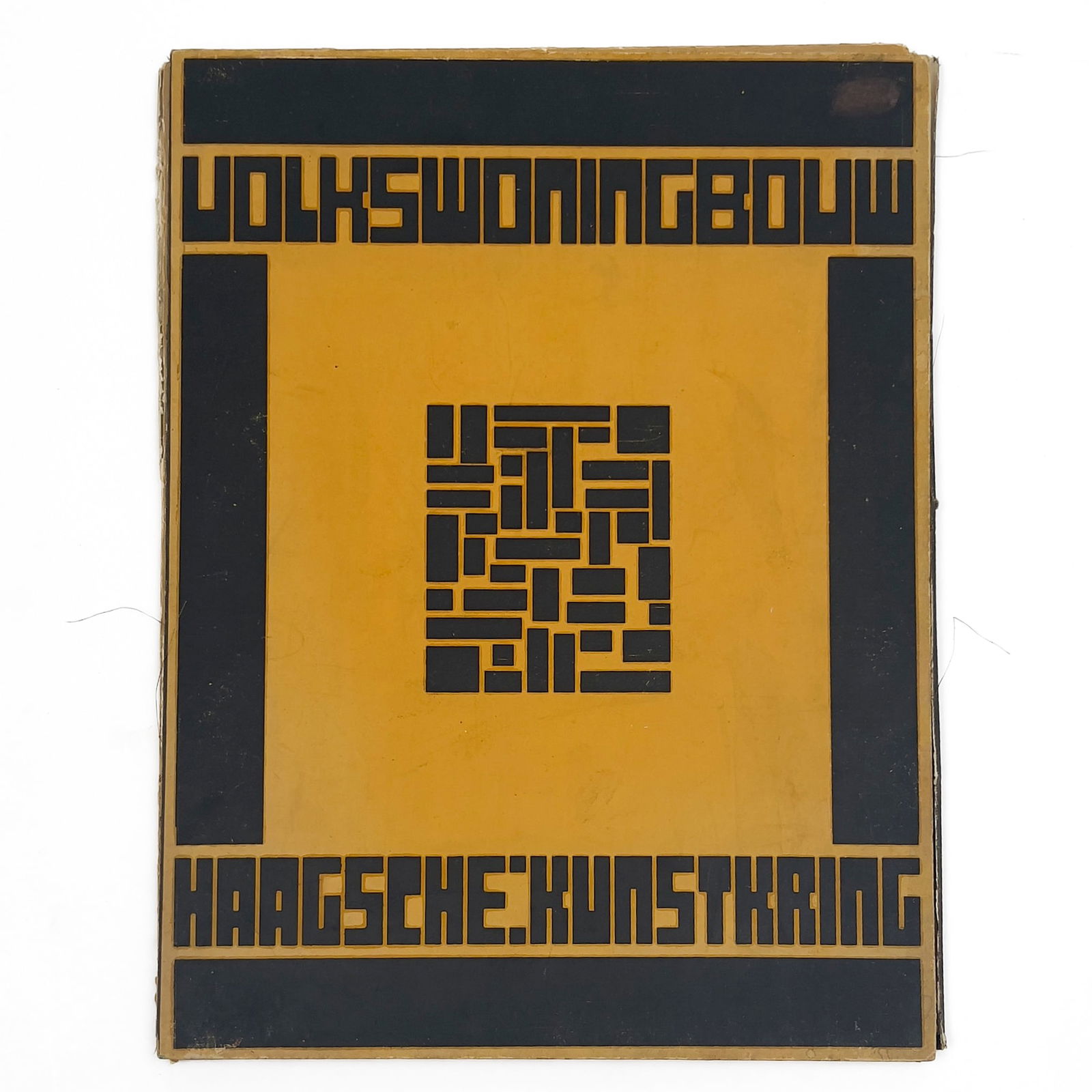 Vilmos Huszár - Dutch De Stijl Architecture Portfolio: Lot 184 Vilmos Huszár Hungarian (1884-1960) Dutch De Stijl Architecture Portfolio (1925) Volkswoningbouw, Haagsche Kunstkring. Featuring a cover designed by Vilmos Huszár and preface by