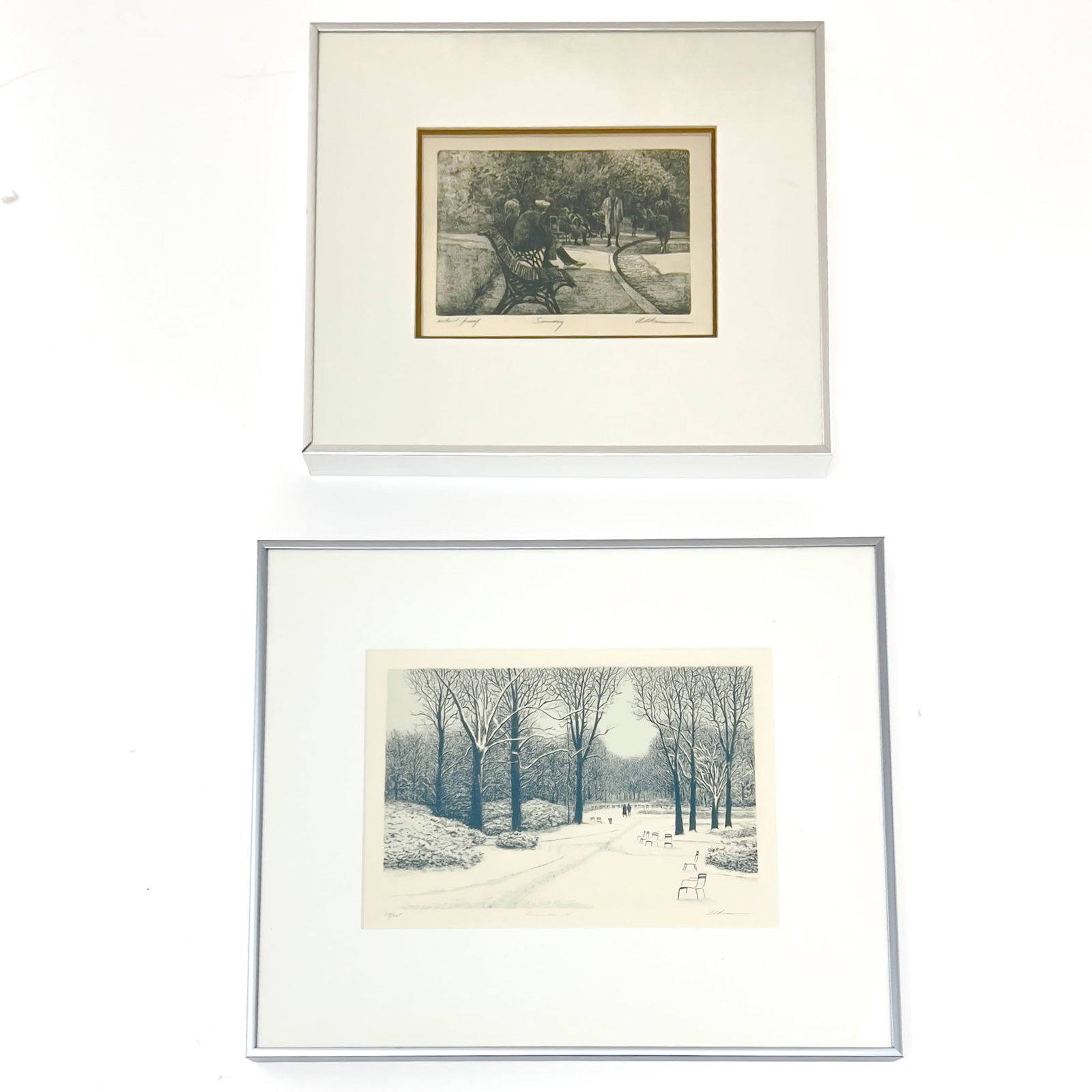 Harold Altman - Central Park, Two Prints (1 of 2)