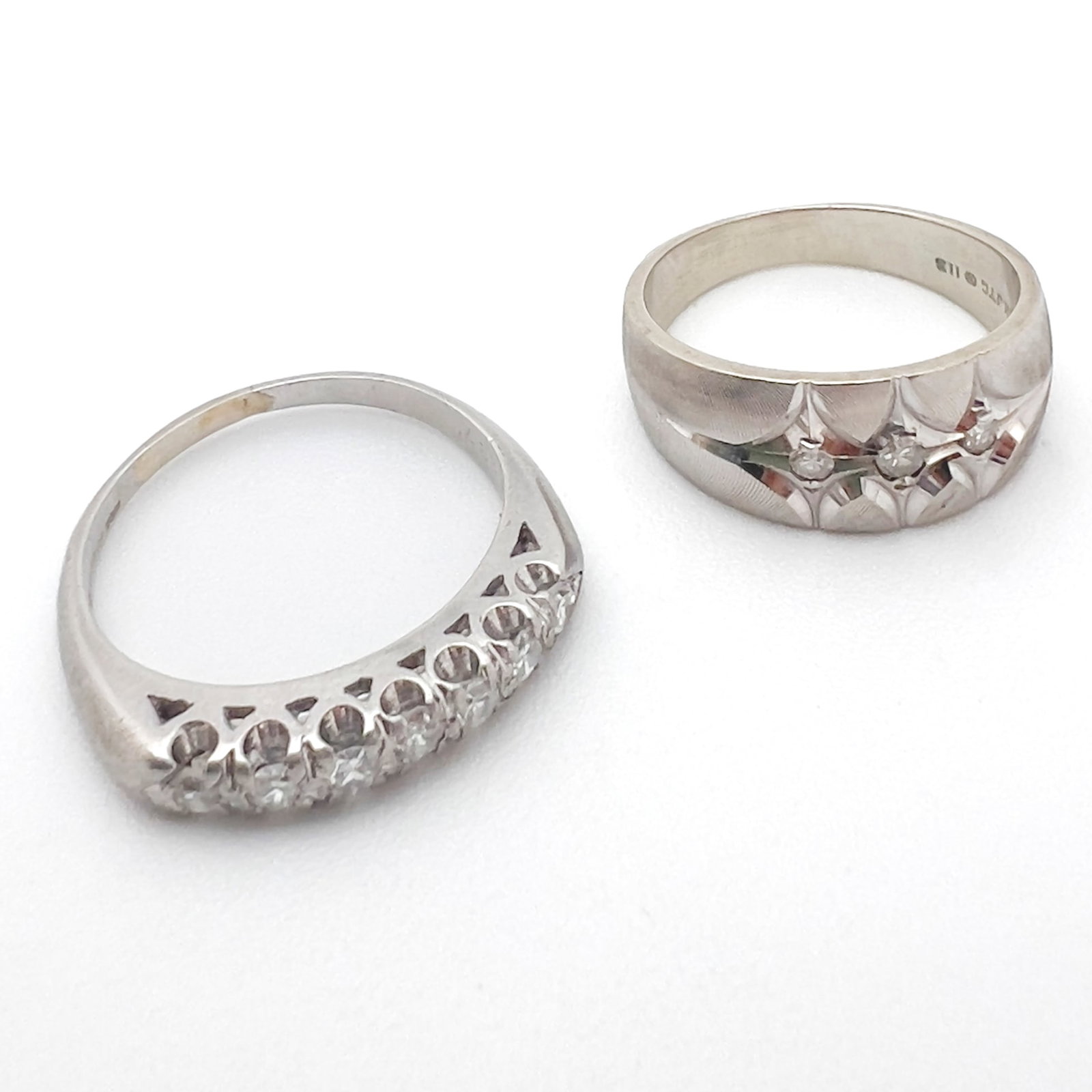 Two White Gold and Diamond Rings (1 of 5)