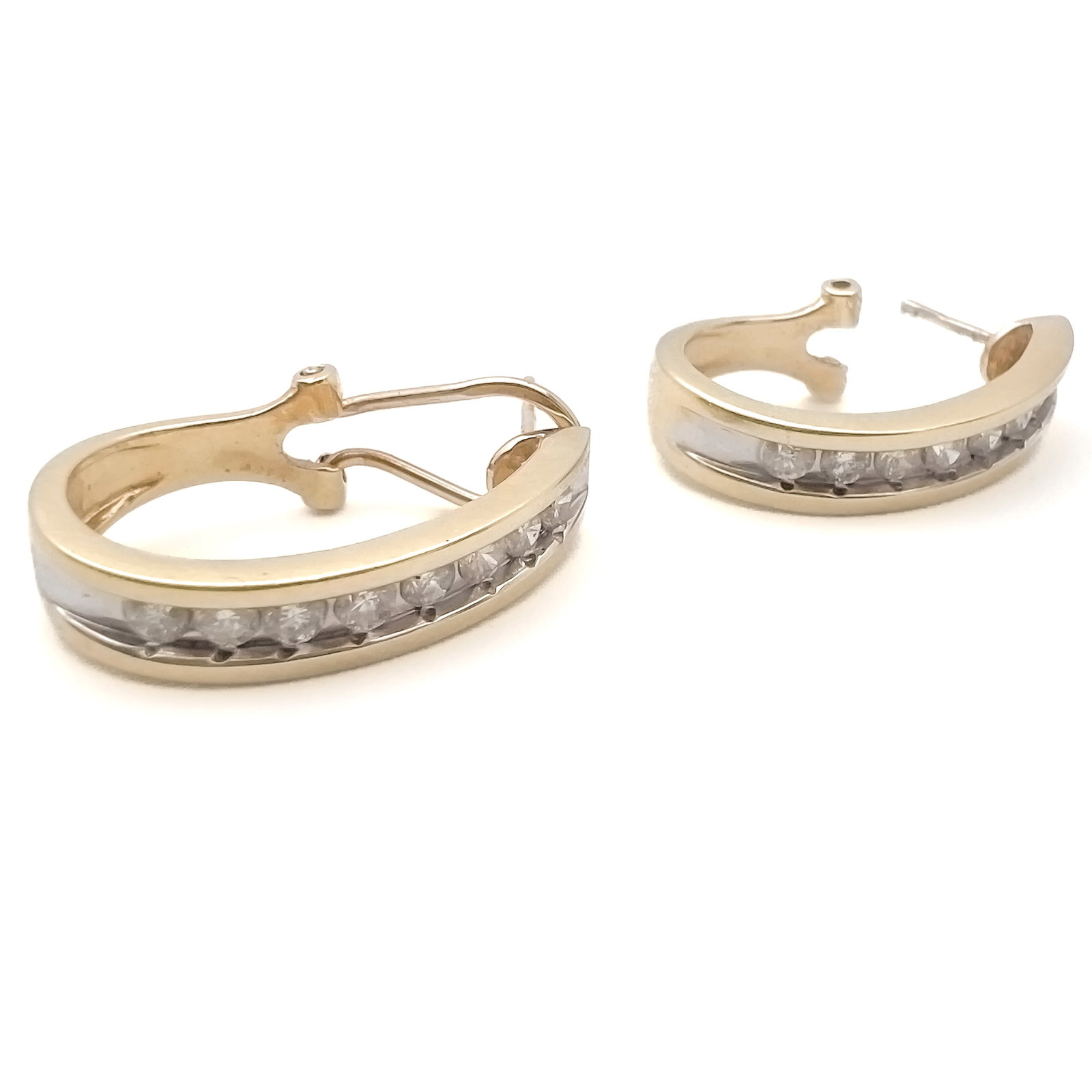 Diamond Hoop Earrings (1 of 3)