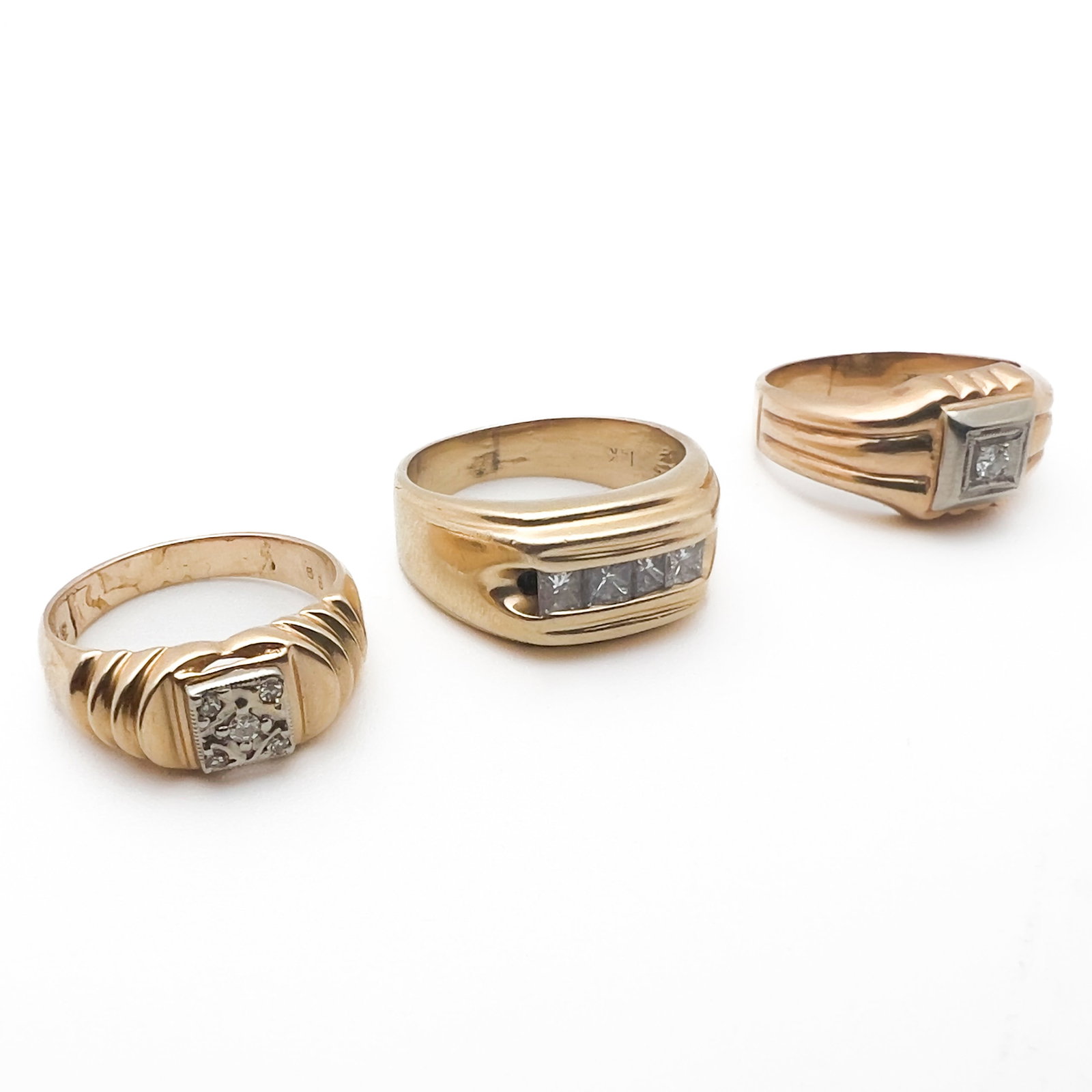 Three Gold and Diamond Rings (1 of 4)
