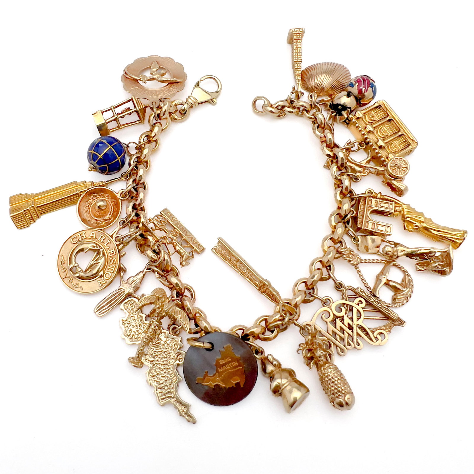 Yellow Gold Charm Bracelet (1 of 4)