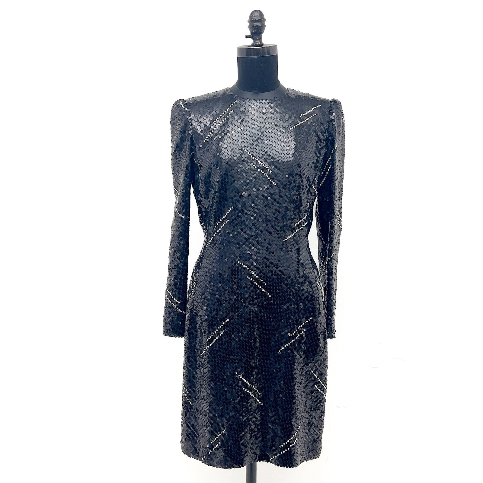 Carolina Herrera - Black Sequin Dress (1 of 3)