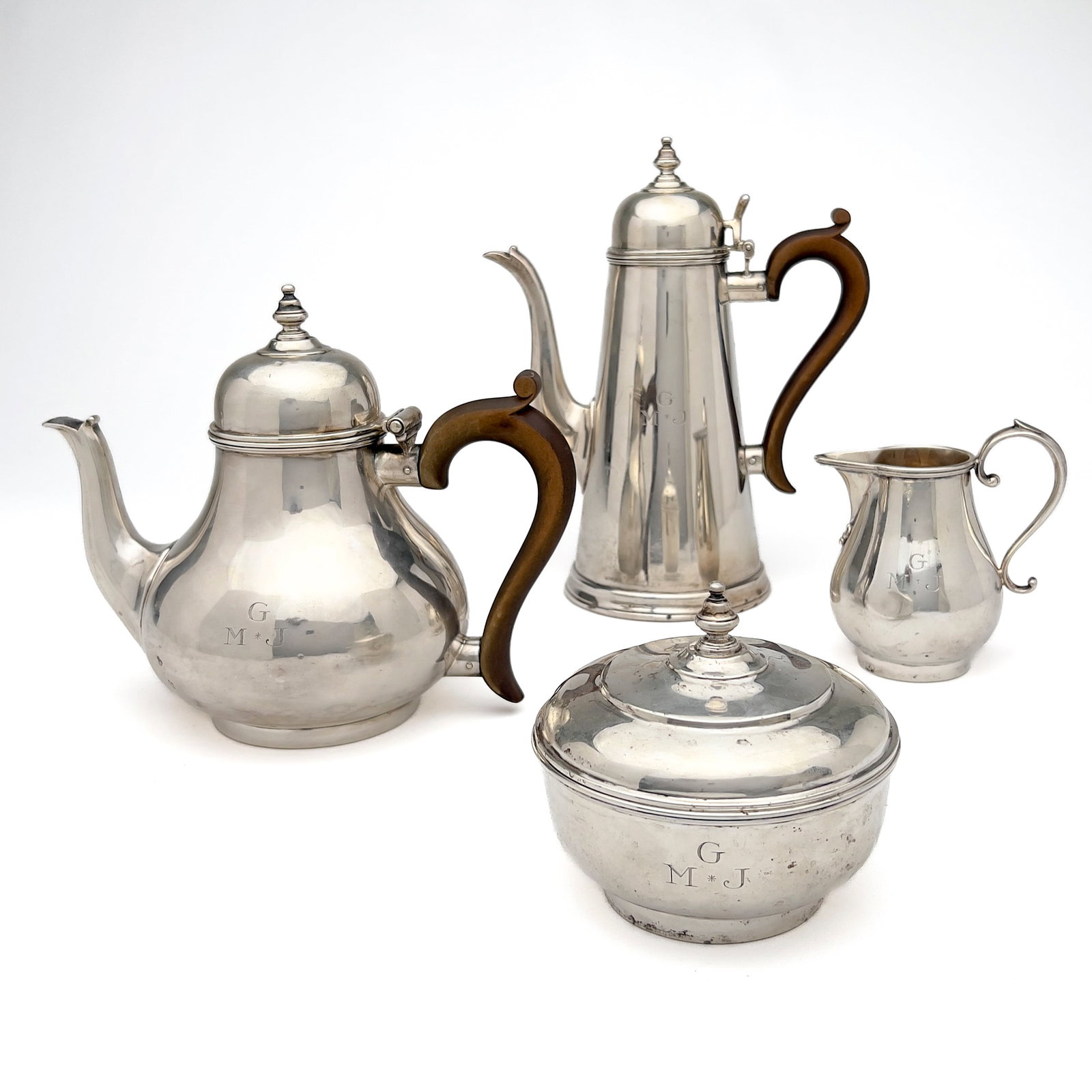English Silver Coffee and Tea Service (1 of 3)