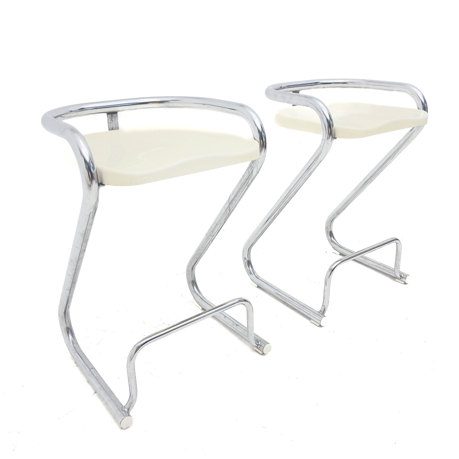 Pair of Borge Lindau and Bo Linderkrantz S70-3 Bar Stools (1 of 4)